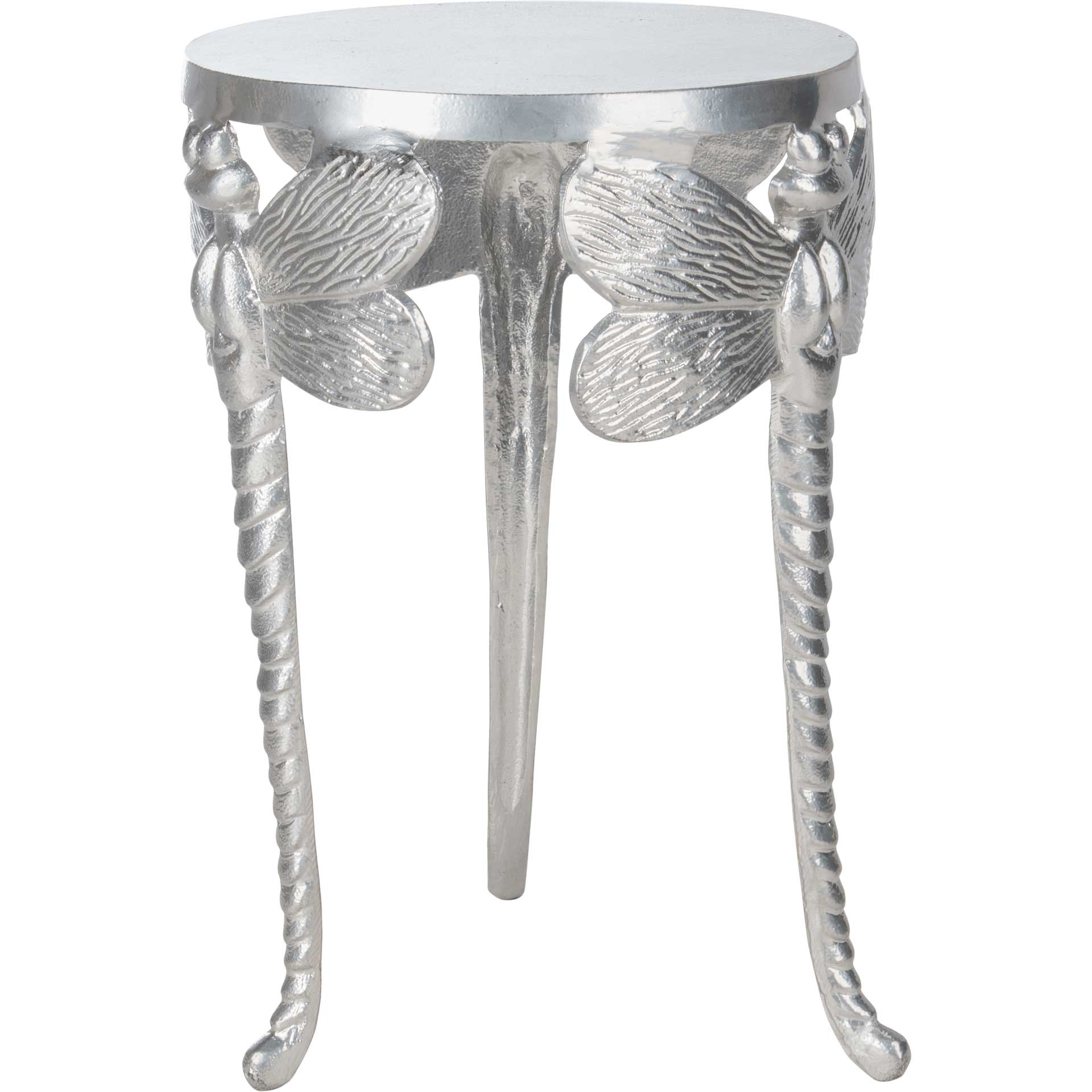 Melissa Dragonfly Legs Accent Table Silver