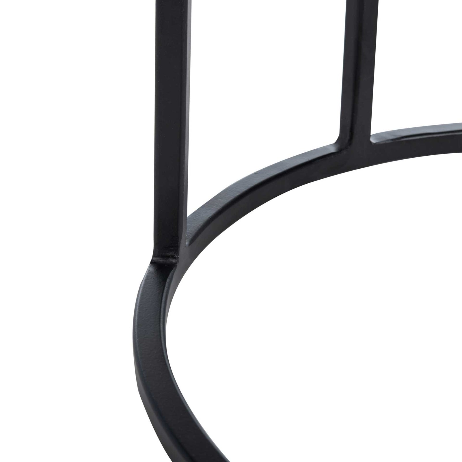 Gear Agate Side Table Black Agate