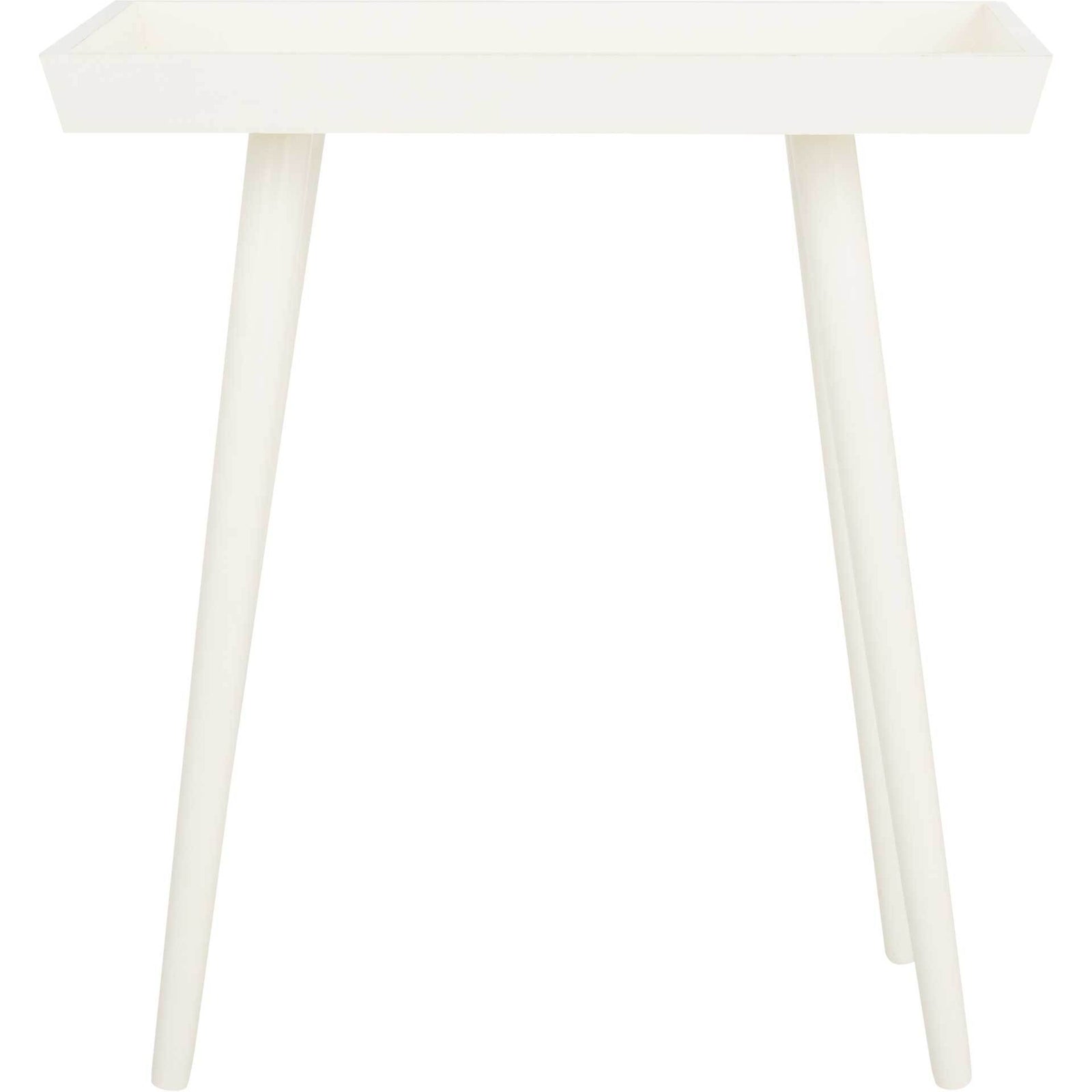 Norah Tray Accent Table Distressed White