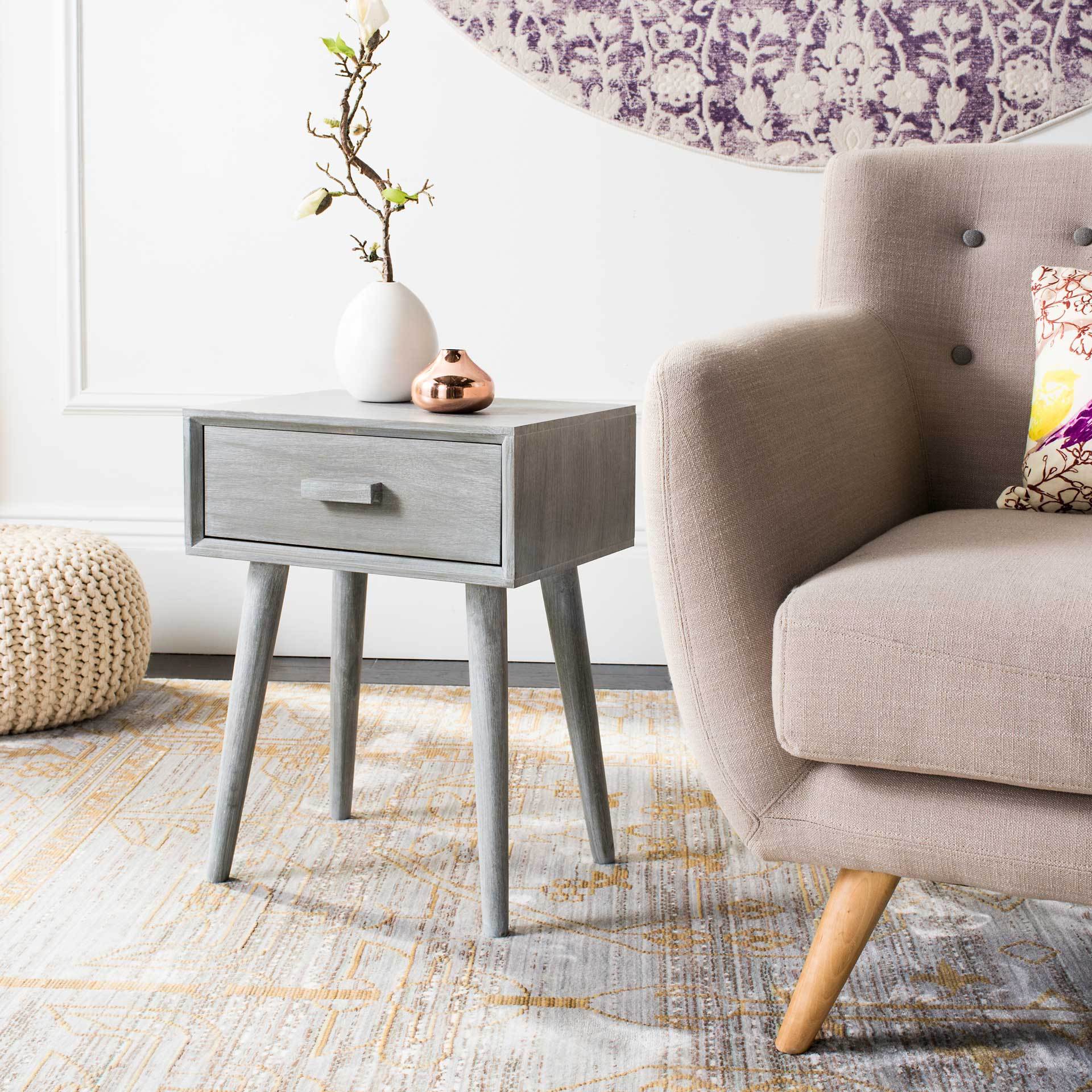 Lylah Accent Table Slate Gray