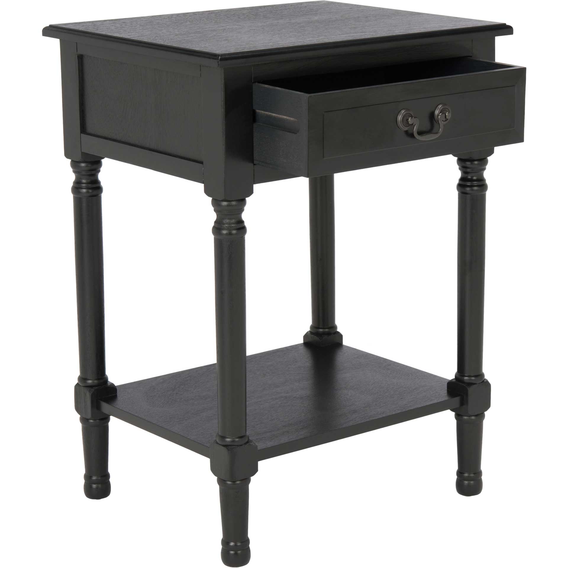 Whalen 1 Drawer Accent Table Black