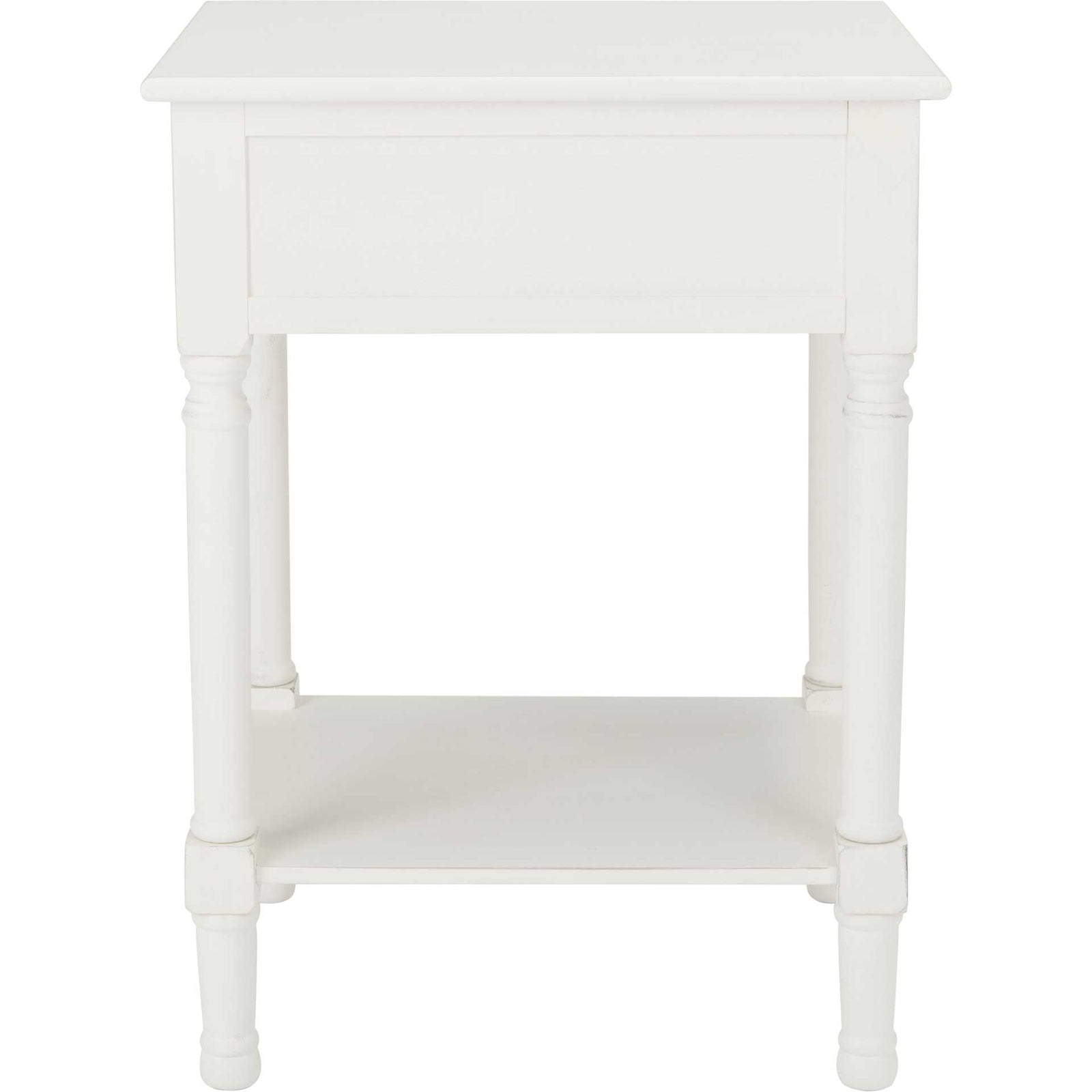 Jonco 1 Drawer Accent Table Distressed White