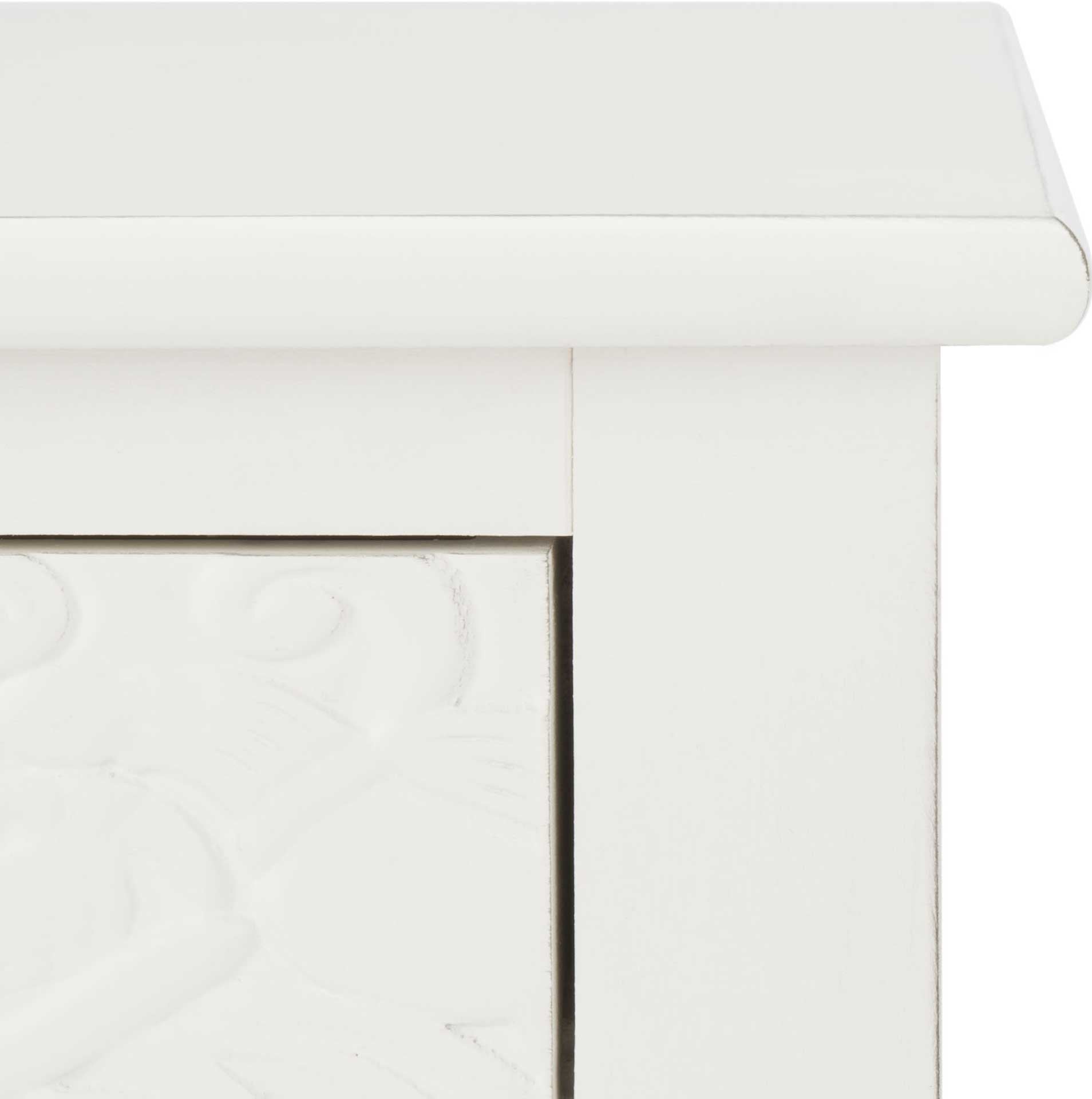 Jonco 1 Drawer Accent Table Distressed White