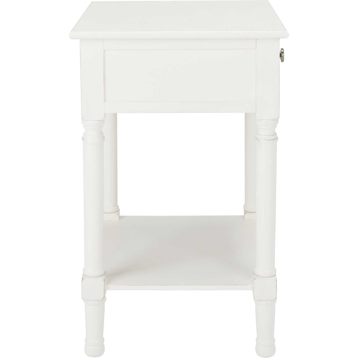 Jonco 1 Drawer Accent Table Distressed White