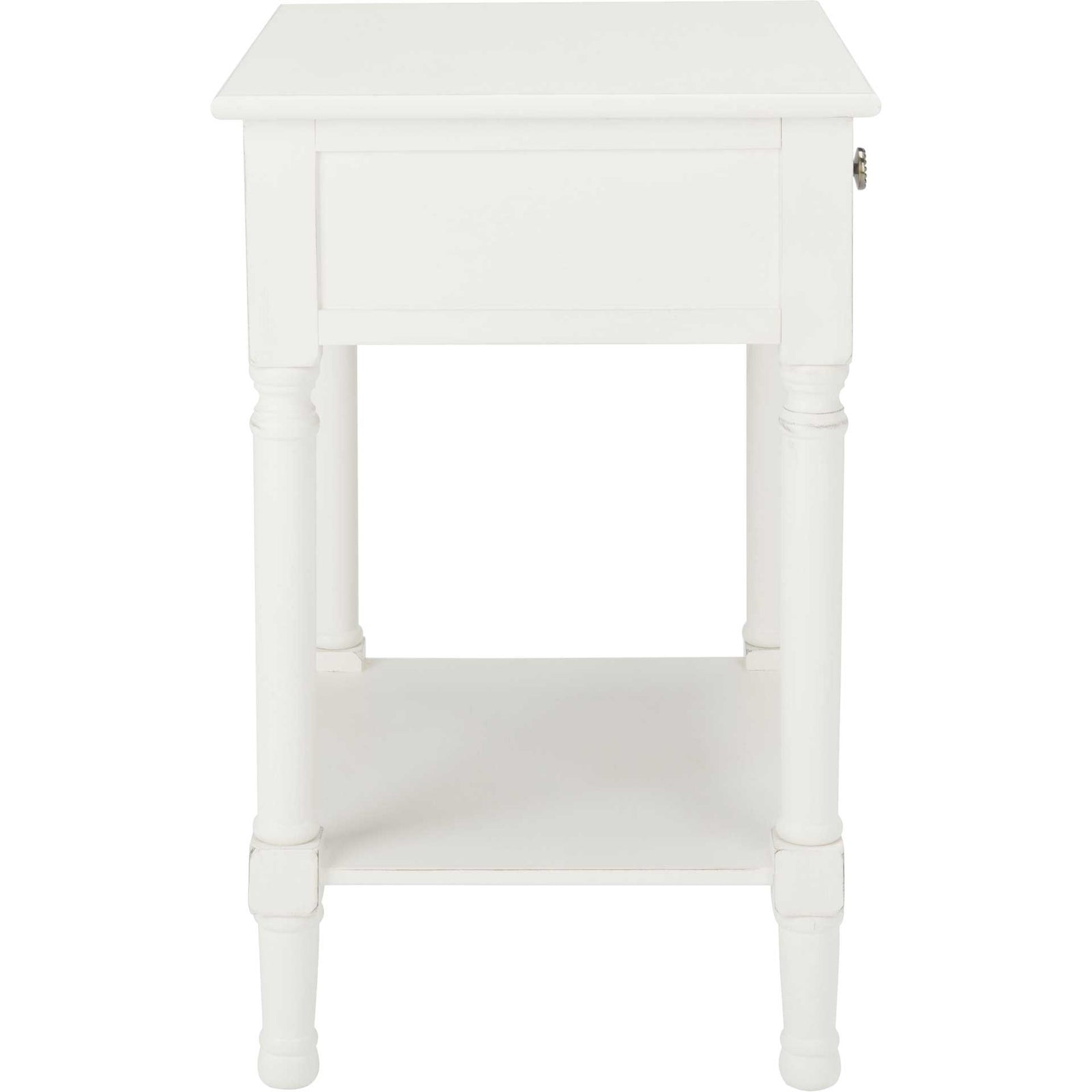 Jonco 1 Drawer Accent Table Distressed White