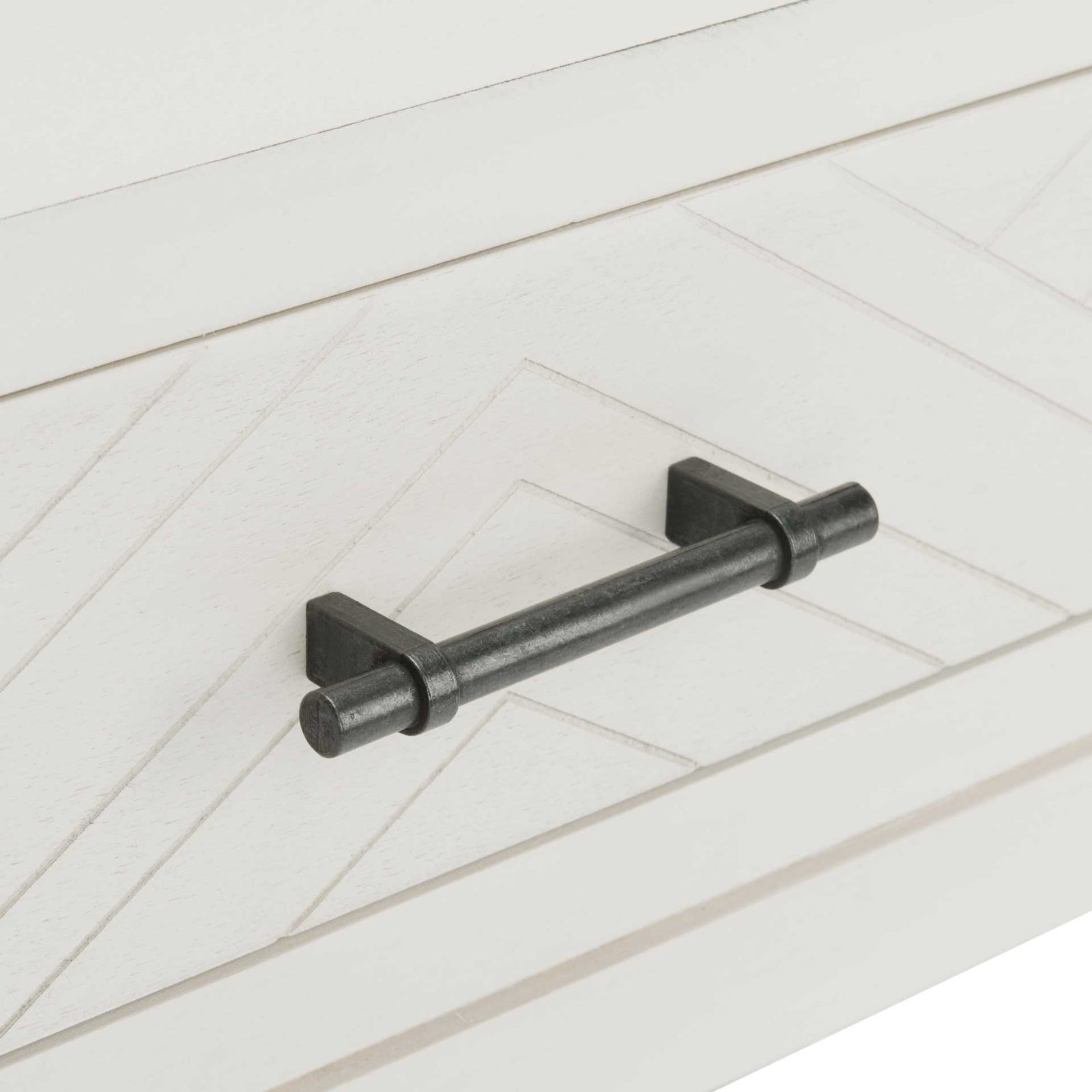 Ajani 1 Drawer Accent Table Distressed White