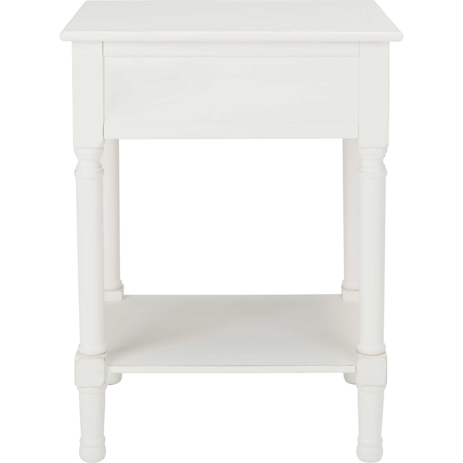 Haleigh 1 Drawer Accent Table Distressed White