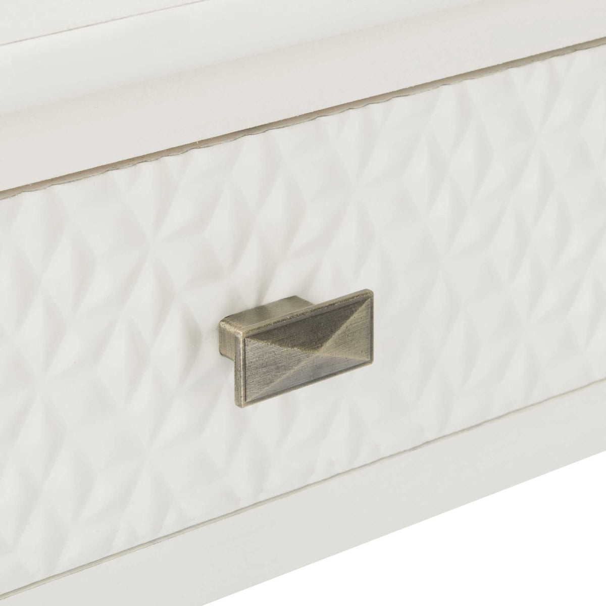 Haleigh 1 Drawer Accent Table Distressed White