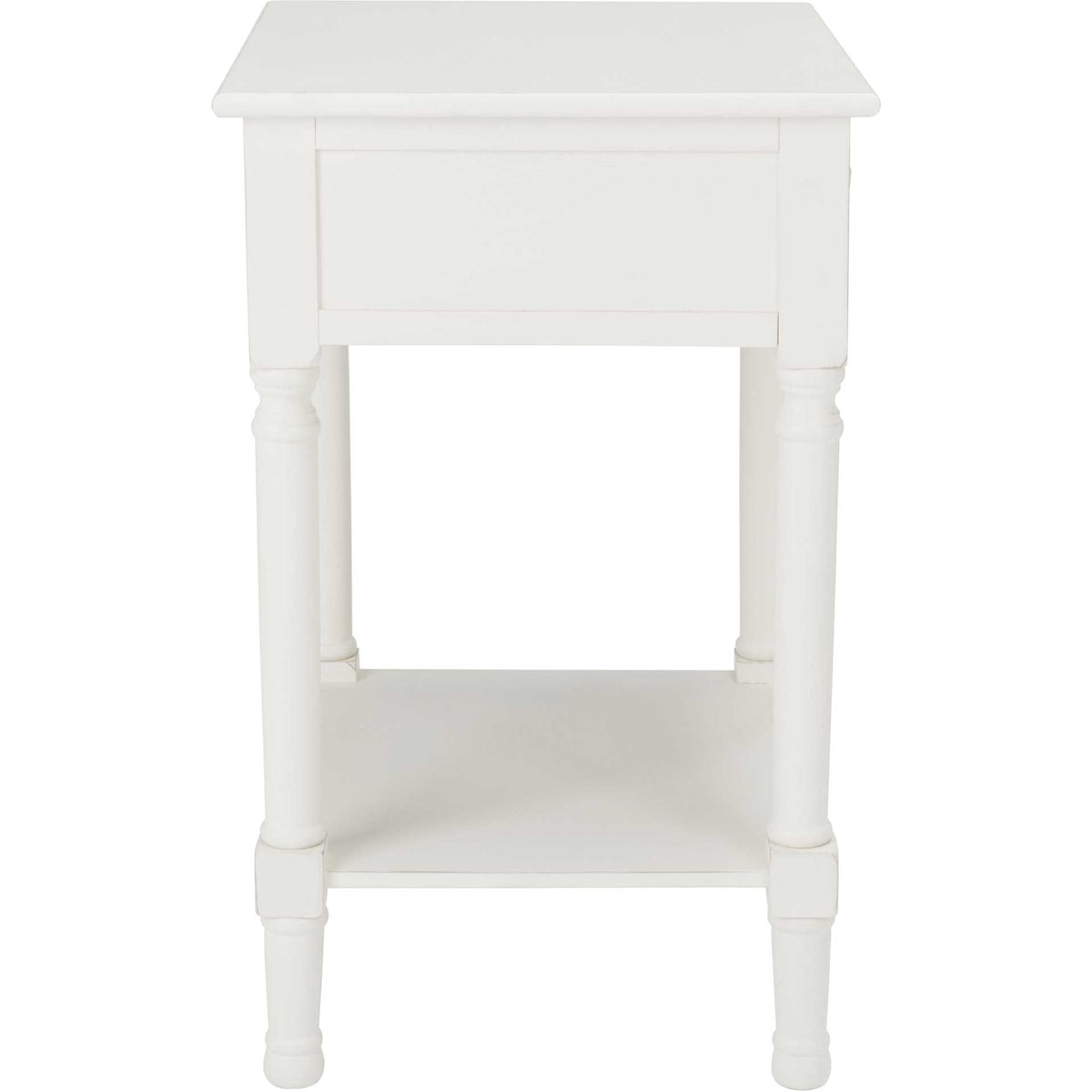 Haleigh 1 Drawer Accent Table Distressed White