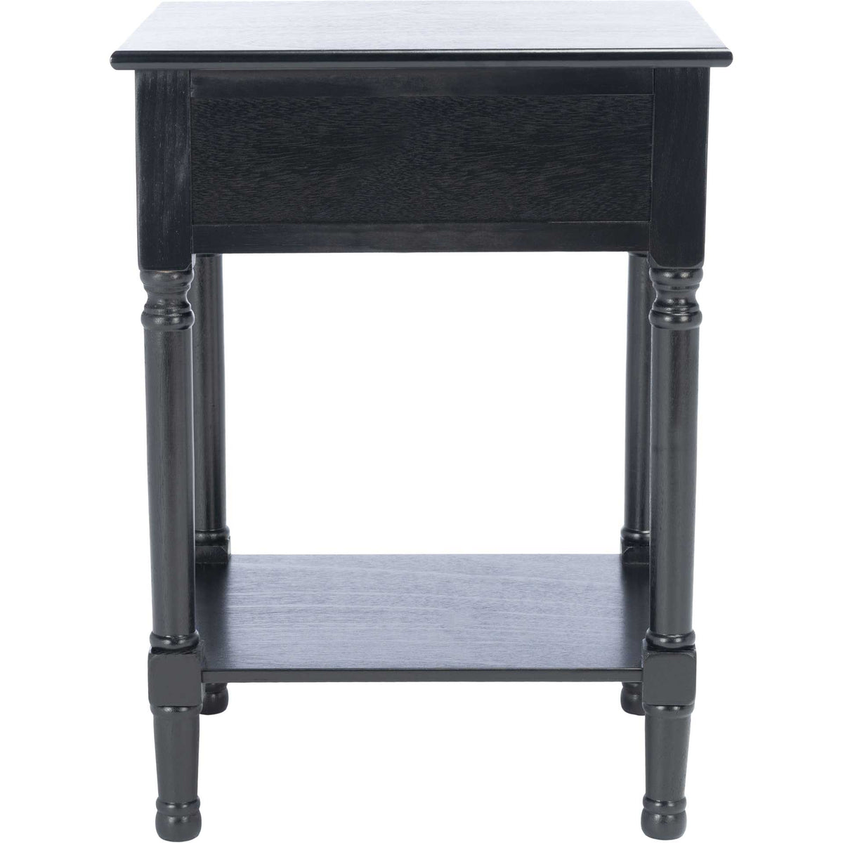 Haleigh 1 Drawer Accent Table Black