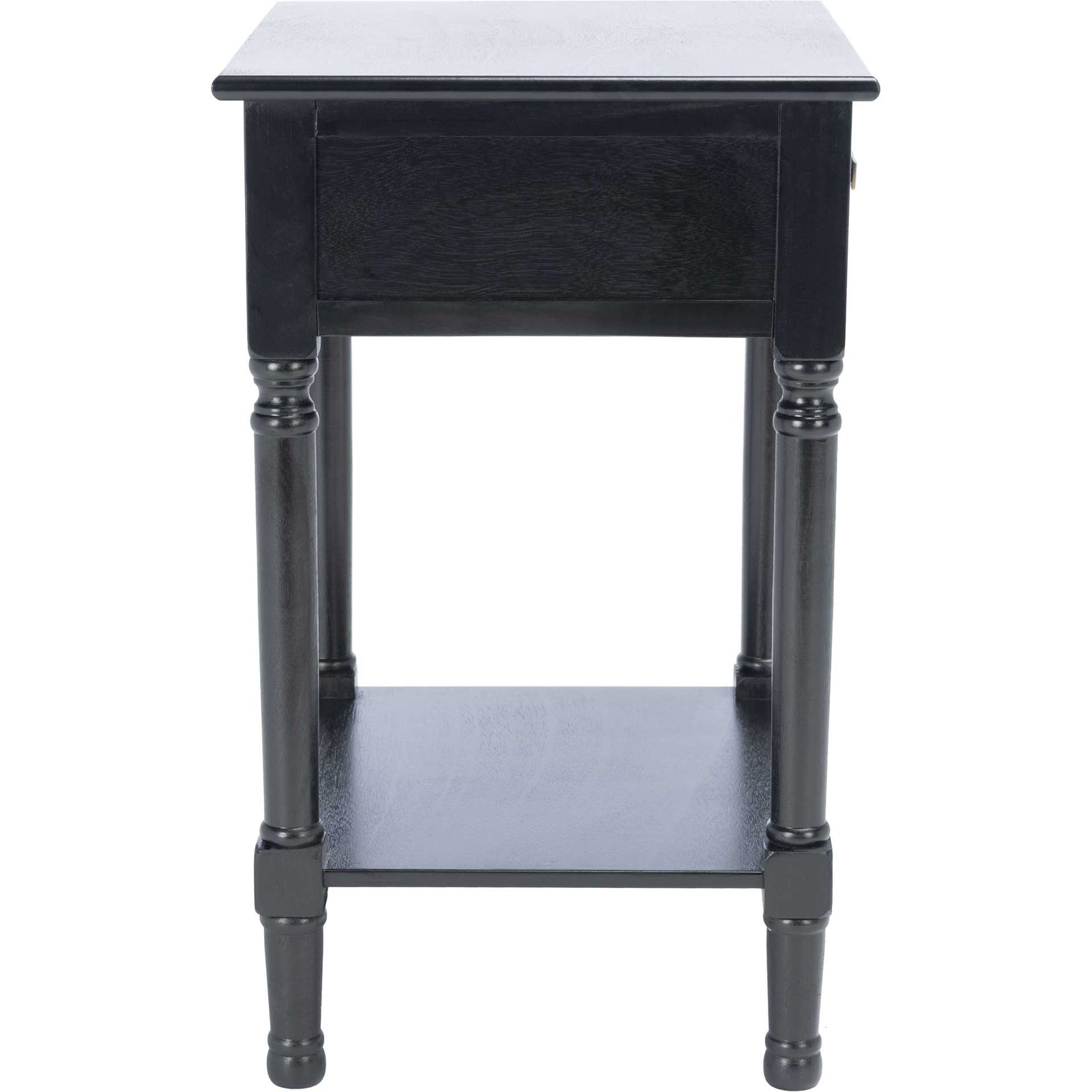 Haleigh 1 Drawer Accent Table Black
