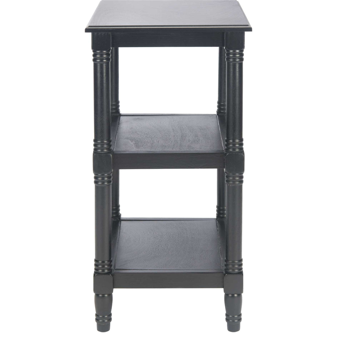 Caden 3 Shelf Accent Table Black