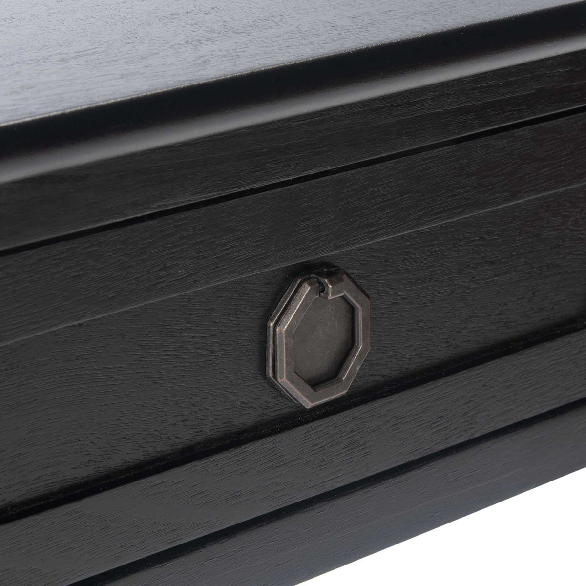 Alessa 1 Drawer Accent Table Black