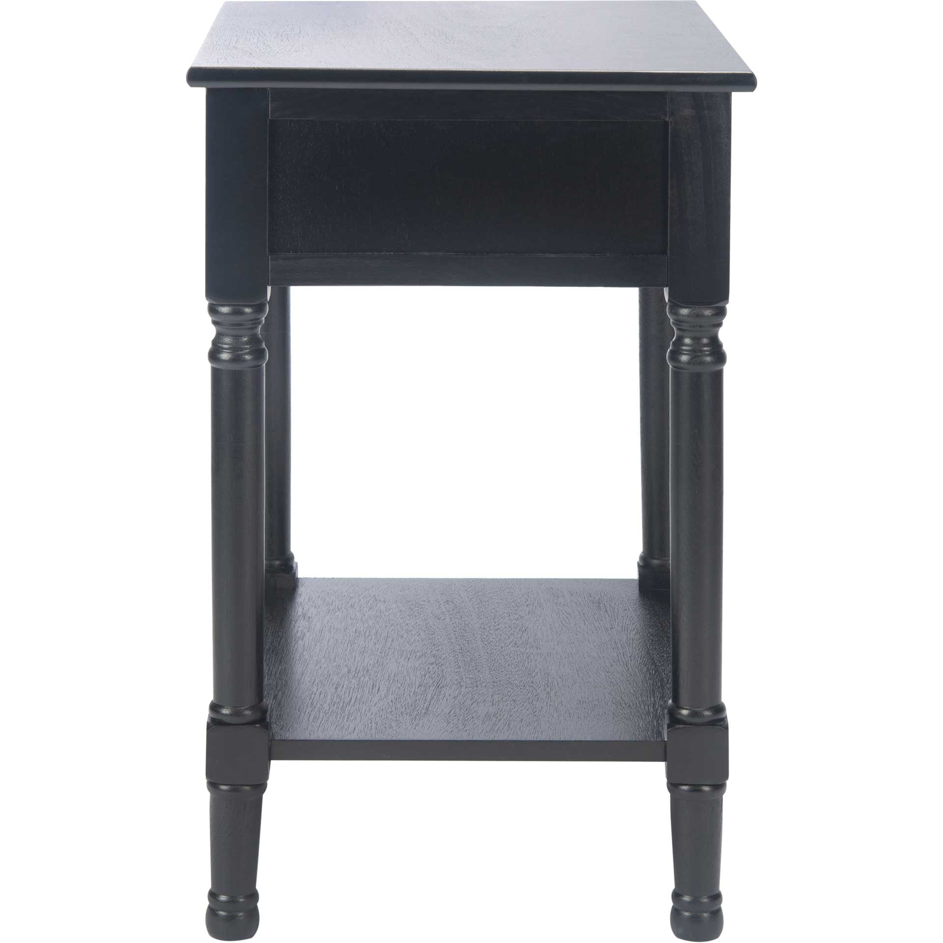 Alessa 1 Drawer Accent Table Black