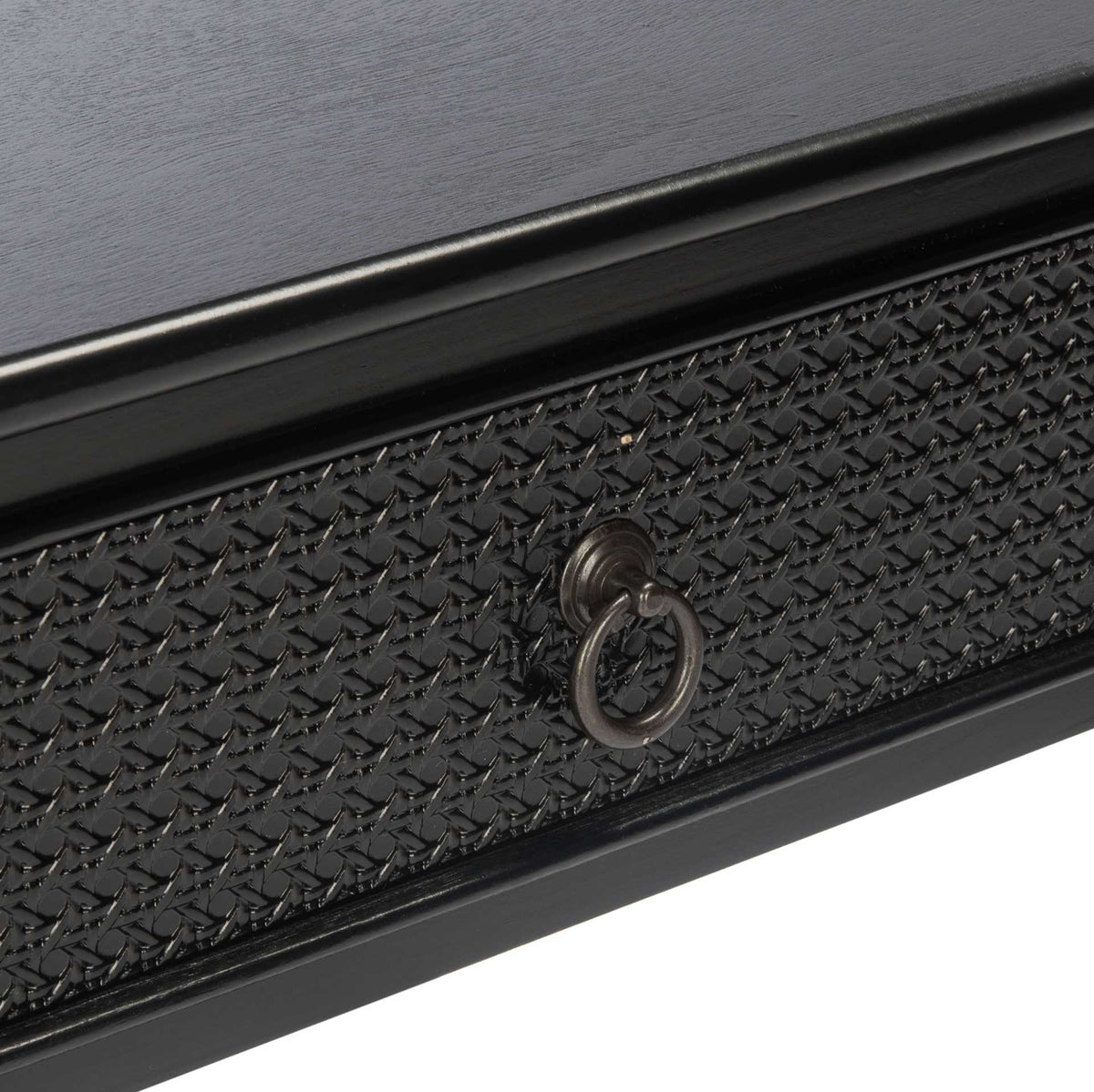 Hale 1 Drawer Accent Table Black