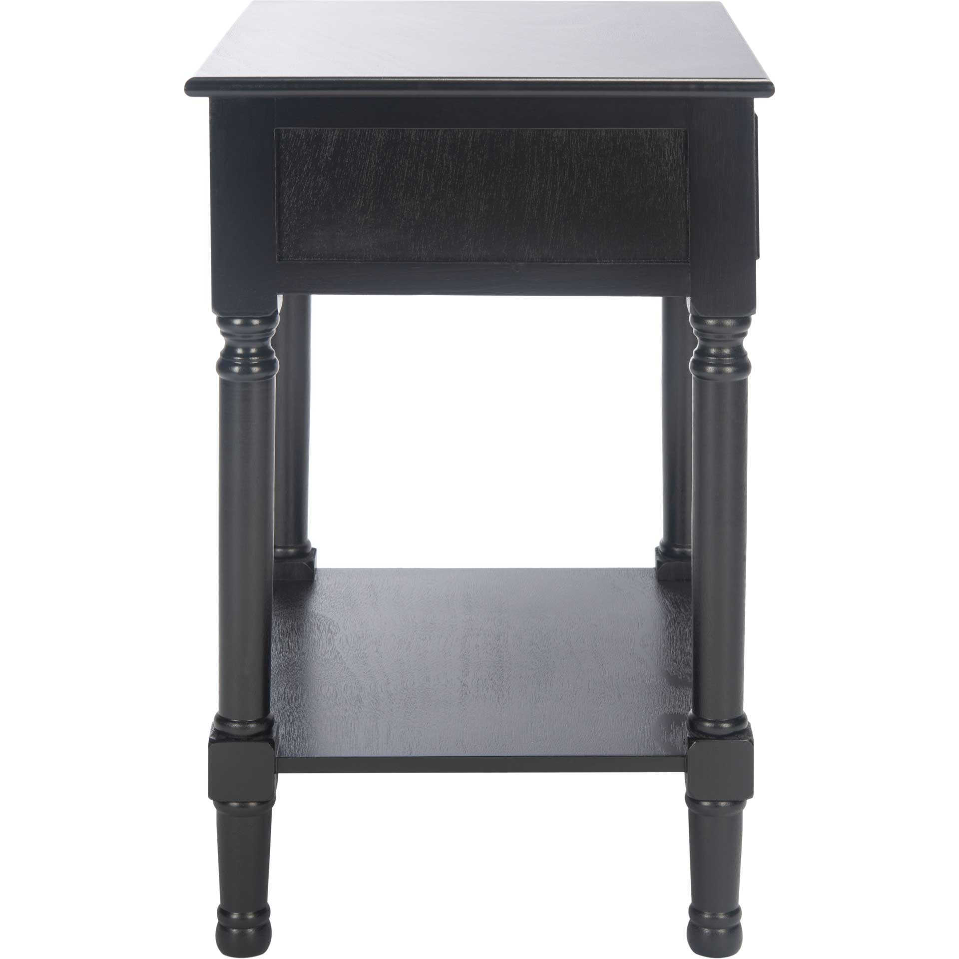 Hale 1 Drawer Accent Table Black