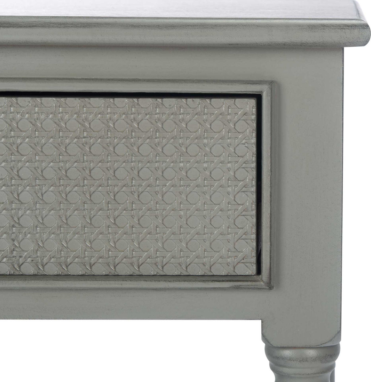 Hale 1 Drawer Accent Table Distressed Gray
