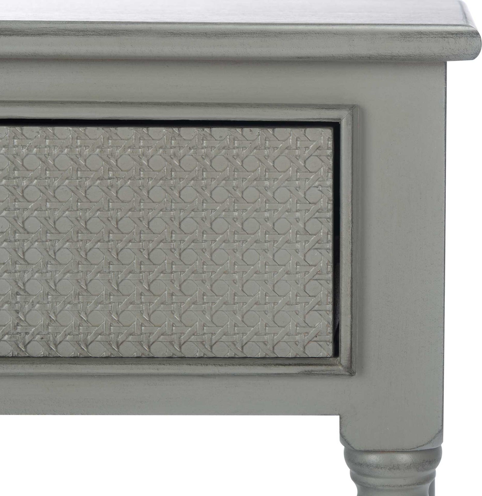 Hale 1 Drawer Accent Table Distressed Gray