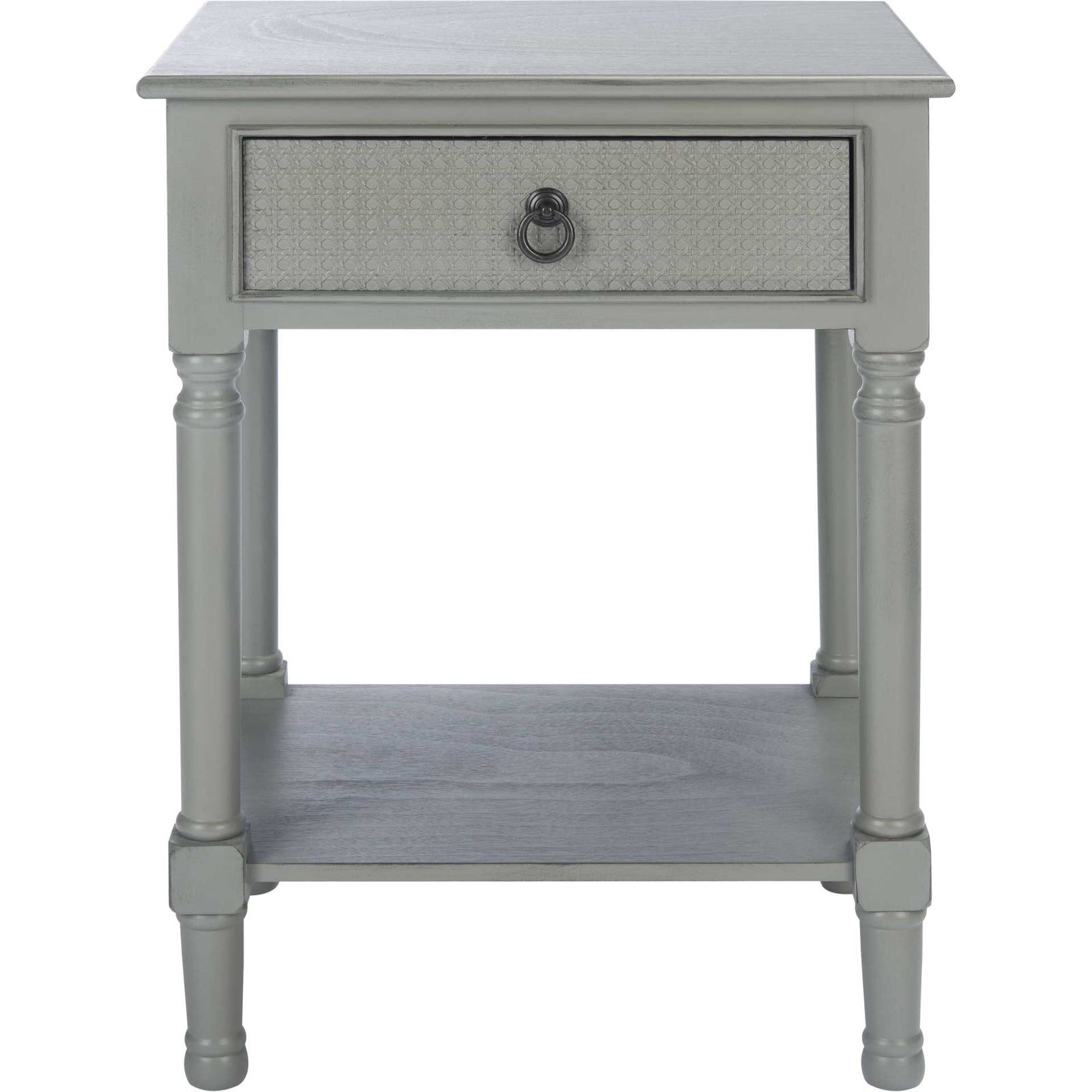 Hale 1 Drawer Accent Table Distressed Gray