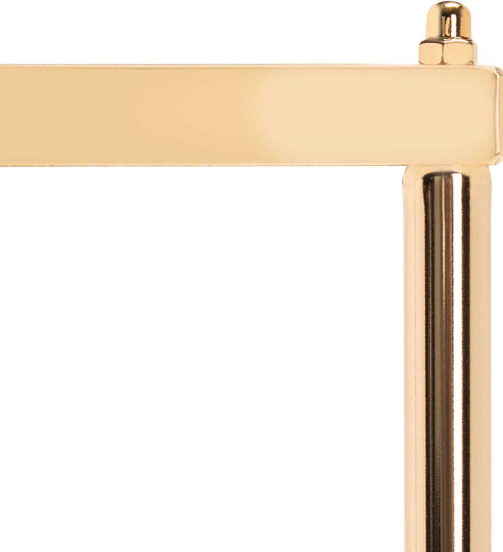 Noah 3 Tier Accent Table Polished Gold/Glass