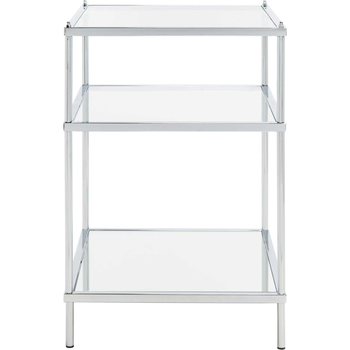 Noah 3 Tier Accent Table Chrome