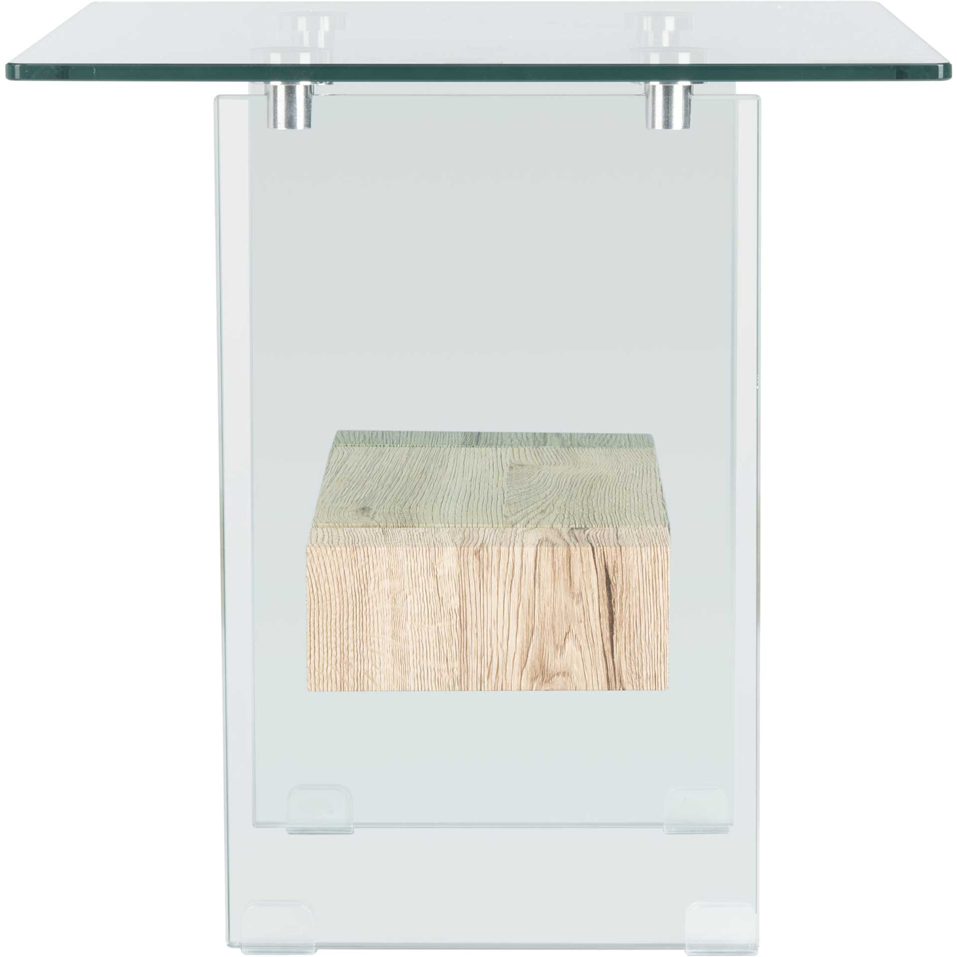 Karis Side Table Natural/Glass