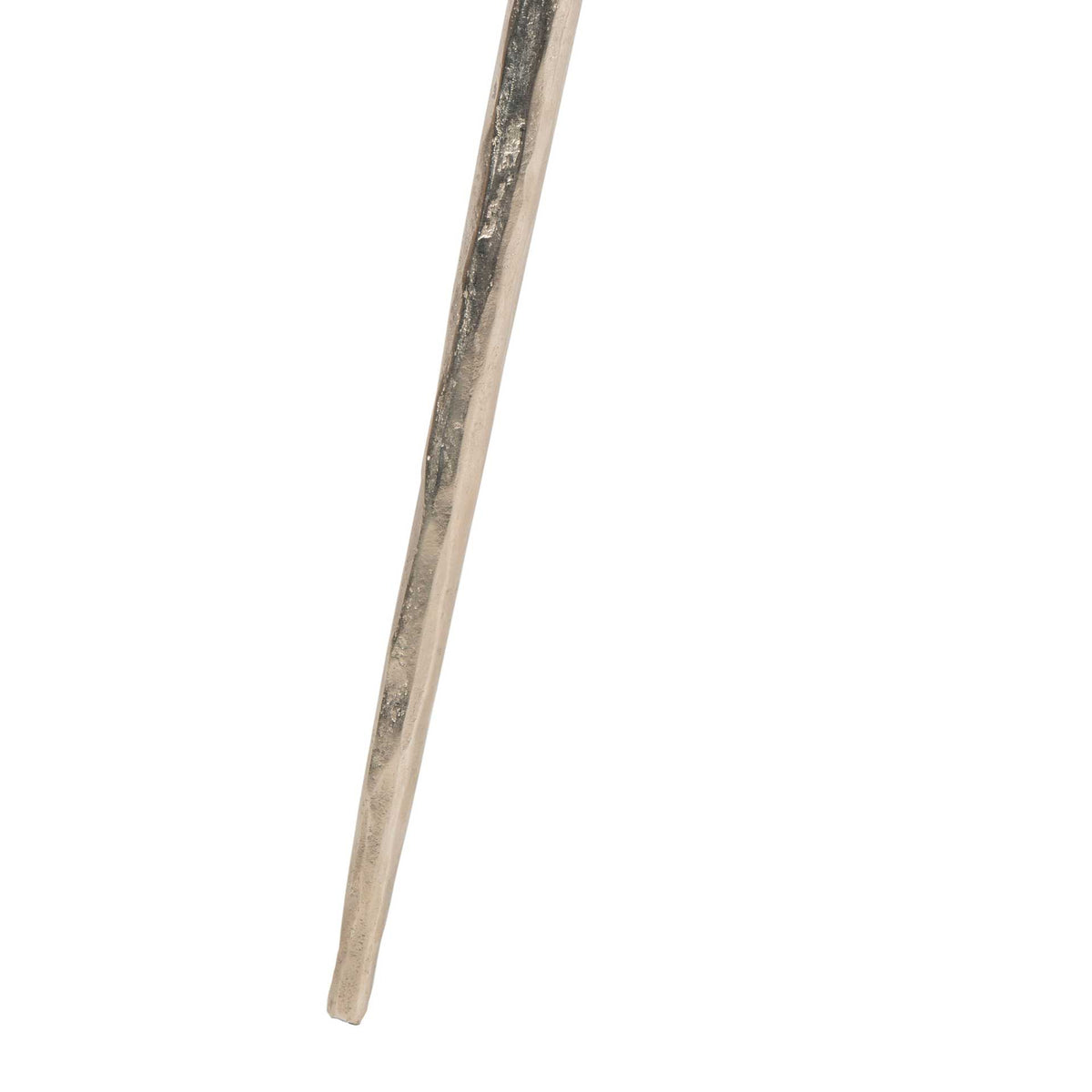 Fabius Agate Round Accent Table Nickel/Black