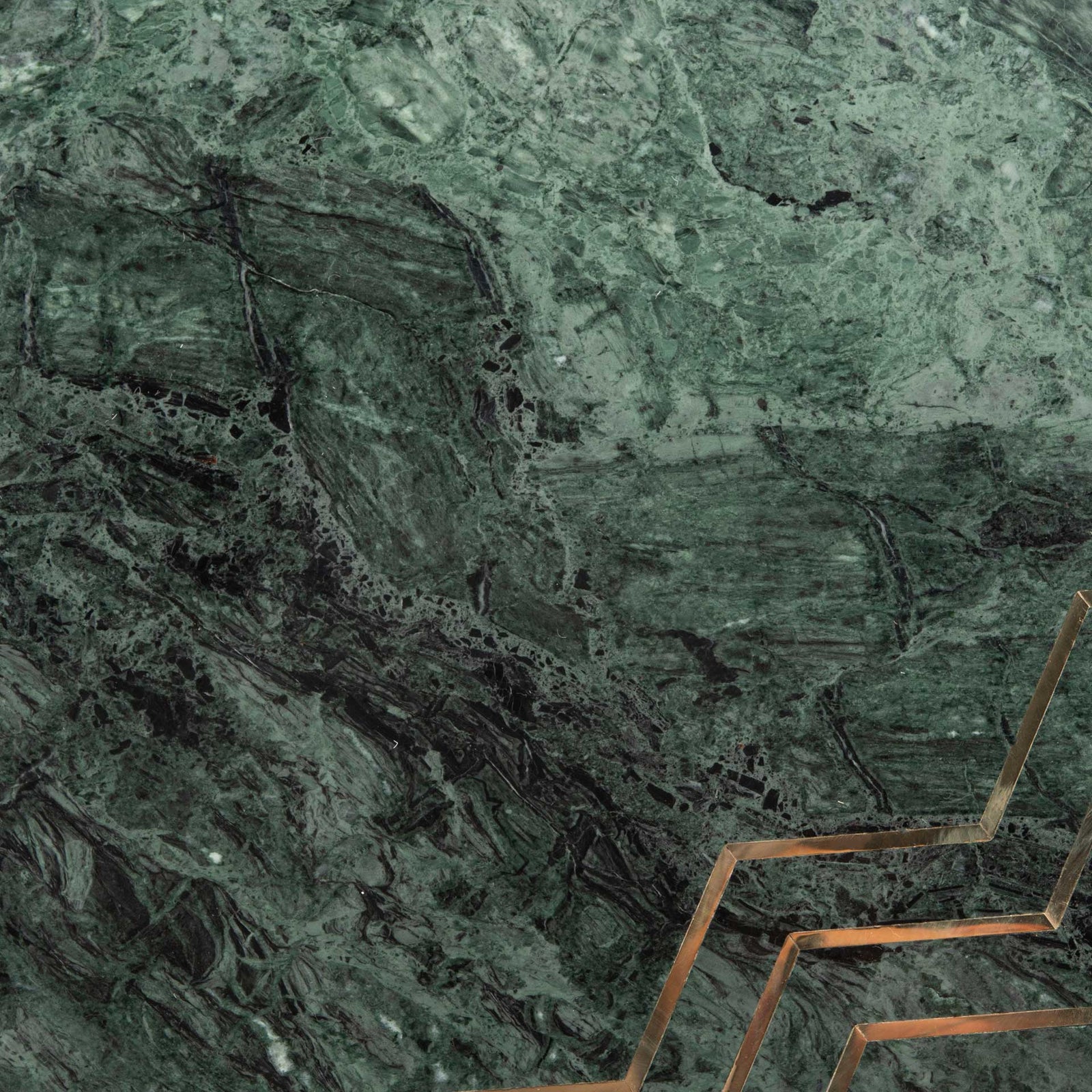 Constellation Marble Accent Table Dark Green/Black/Gold