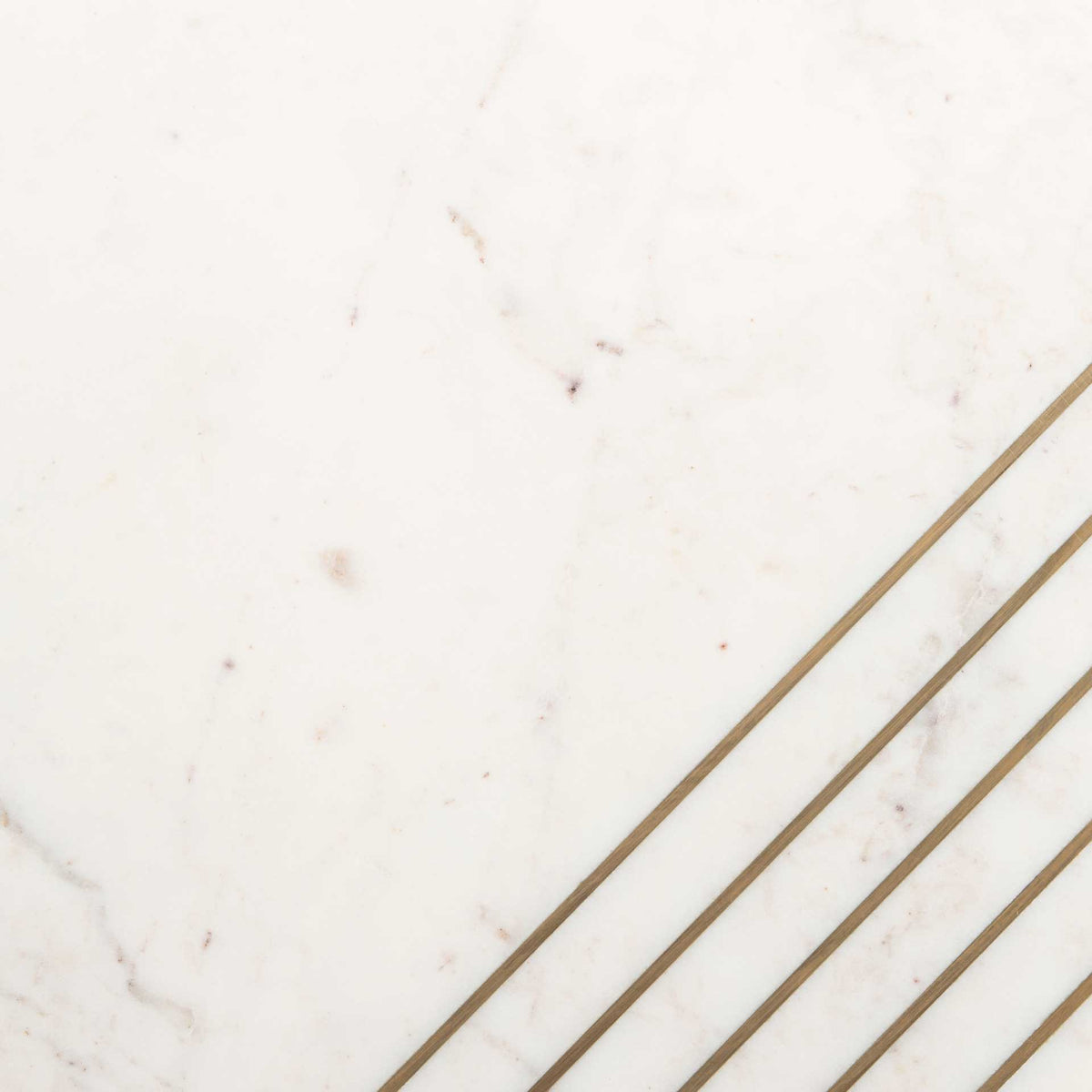 Valet Marble Accent Table Natural Brown/White/Gold