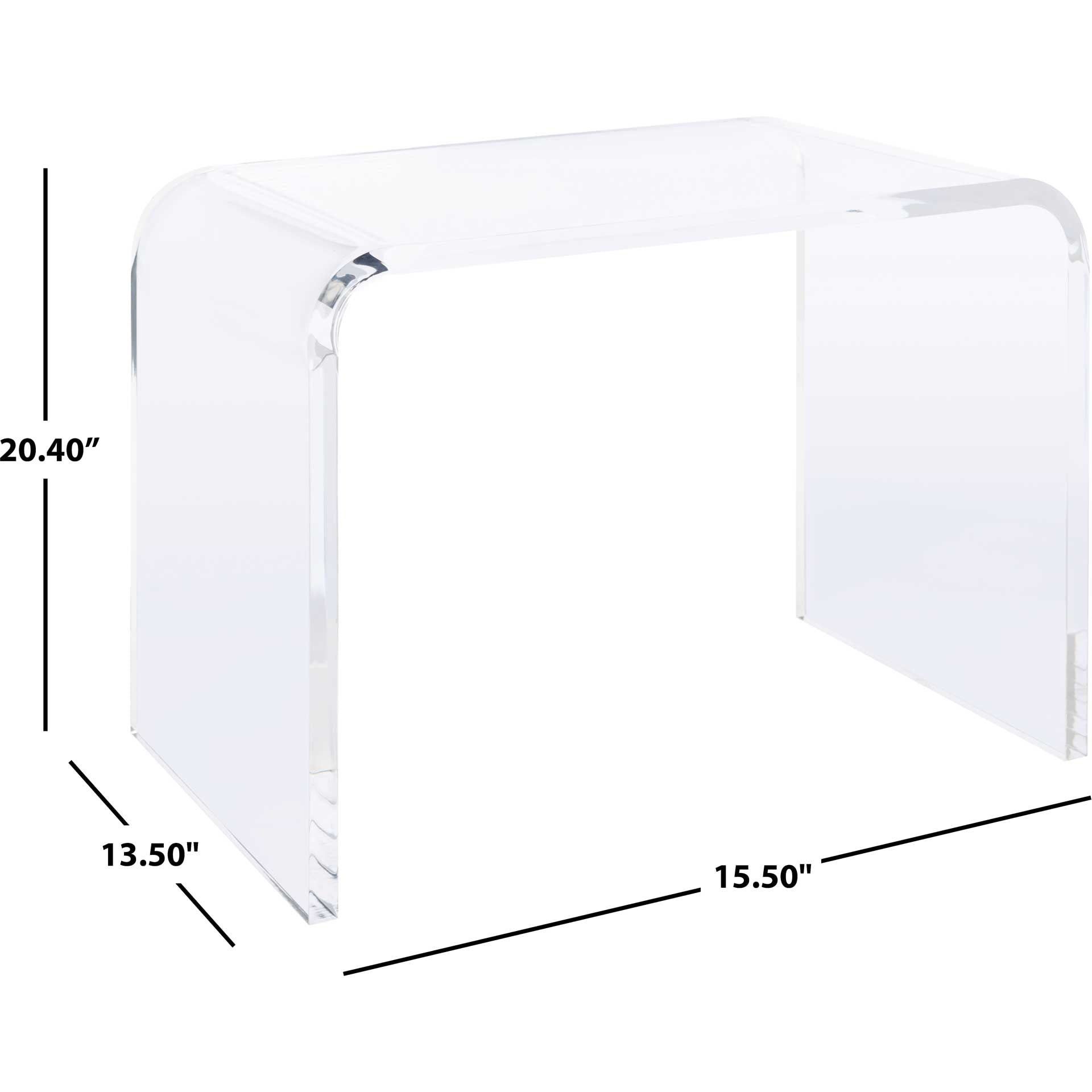 Upen Acrylic Side Table Clear