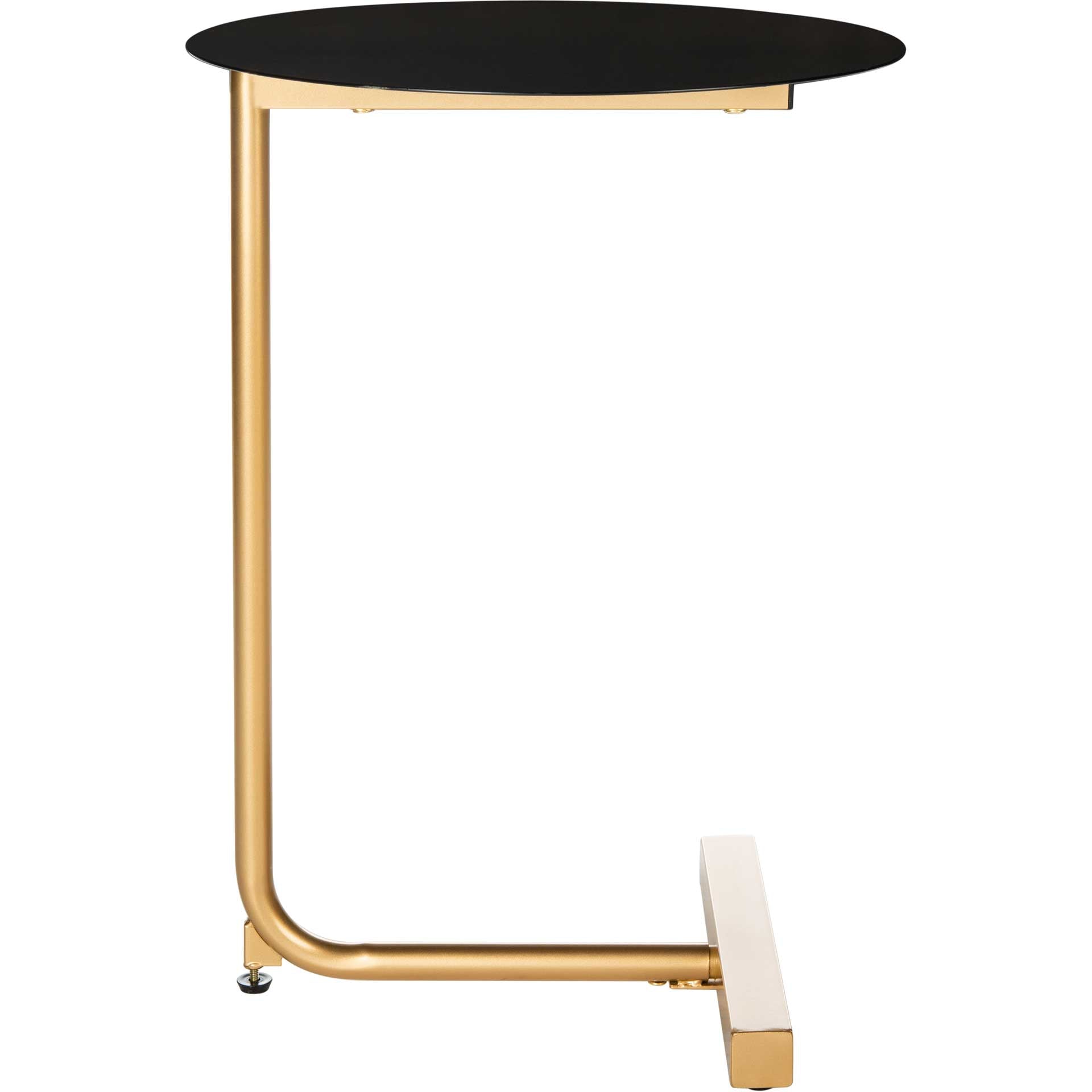 Harlyn Round Side Table Black/Gold