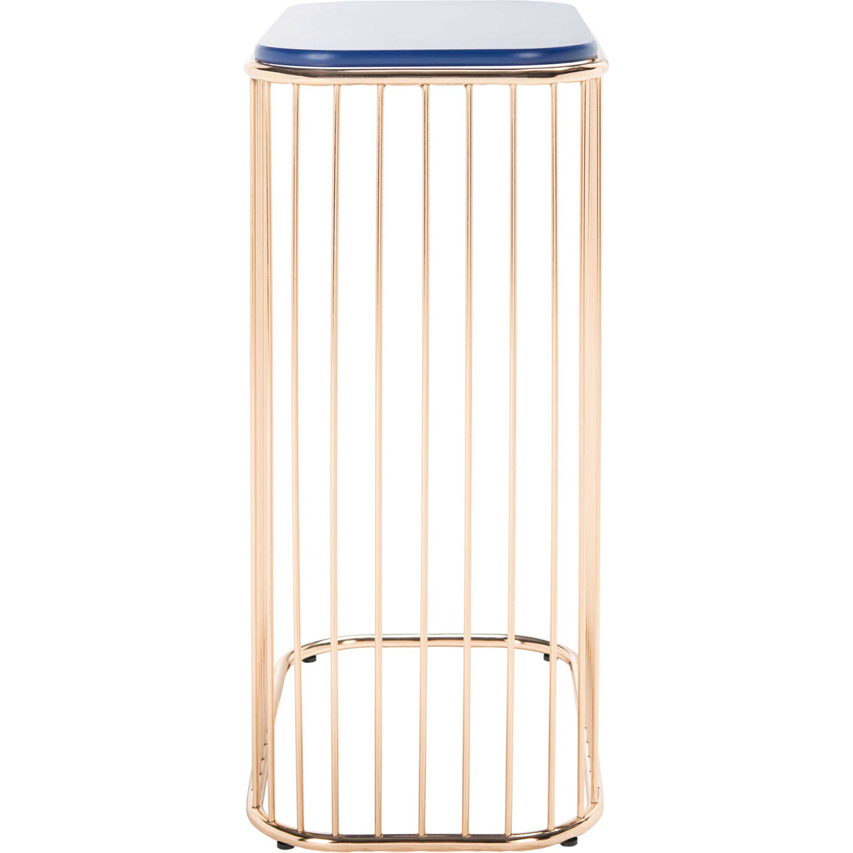 Stazia Side Table Blue/Gold