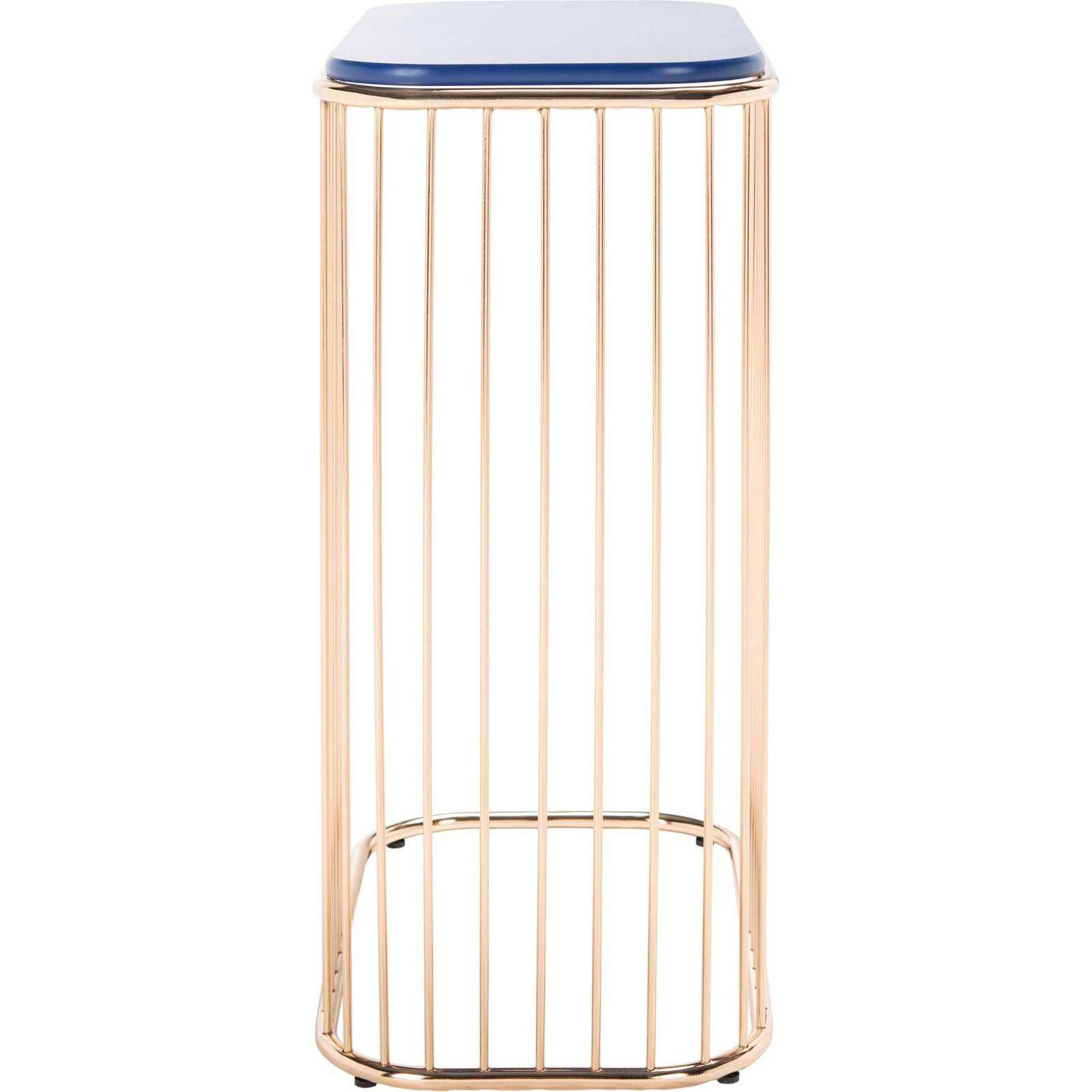 Stazia Side Table Blue/Gold