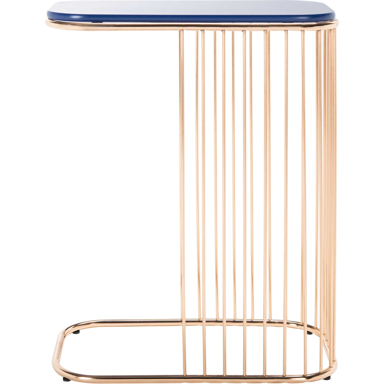 Stazia Side Table Blue/Gold