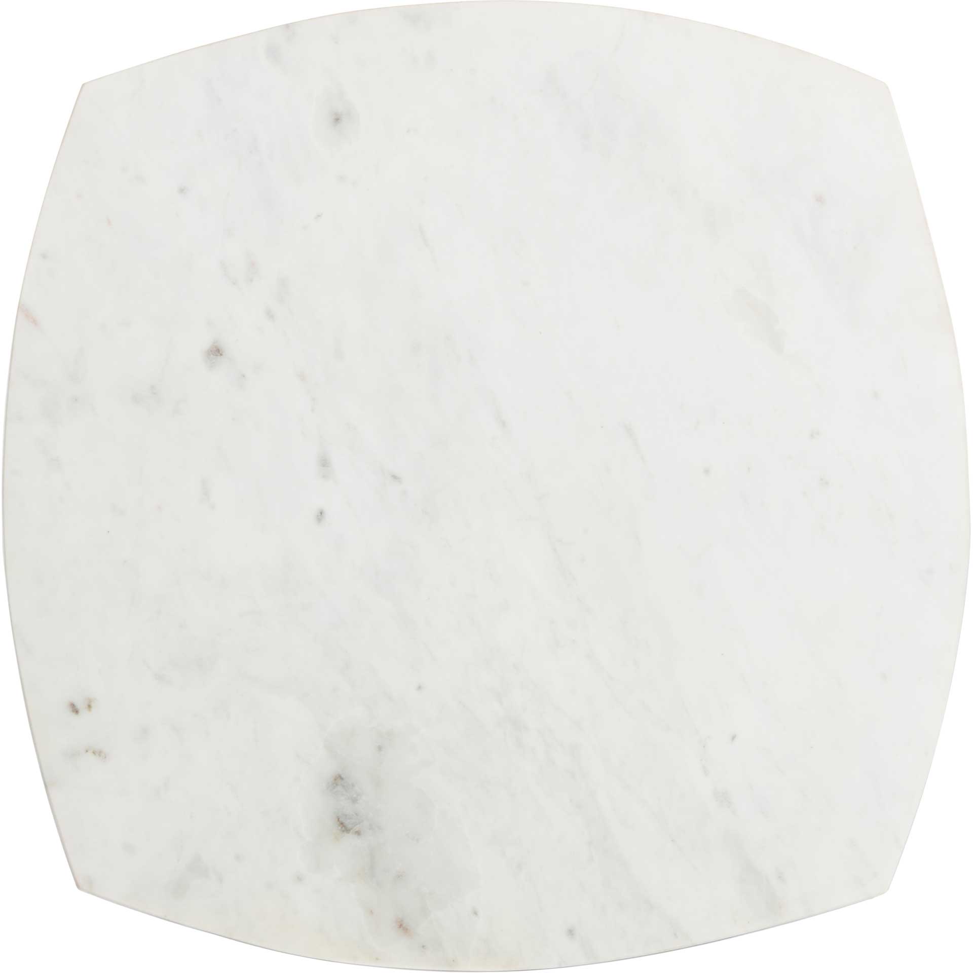 Larkspur Marble Side Table White Marble