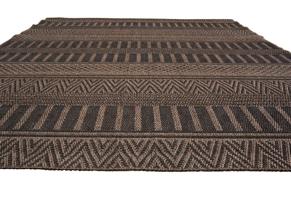 Acadia Staniel Brown/Black Area Rug