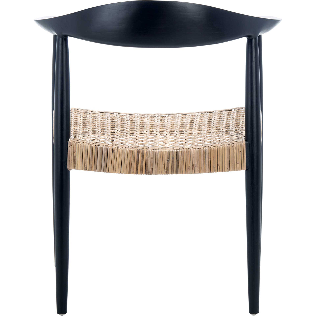 Eyab Rattan Peel Accent Chair Black/Natural
