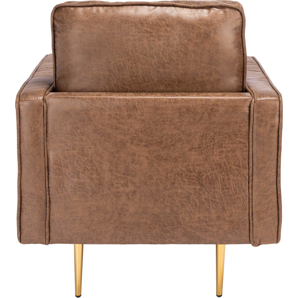 Palermo Accent Chair Brown/Gold