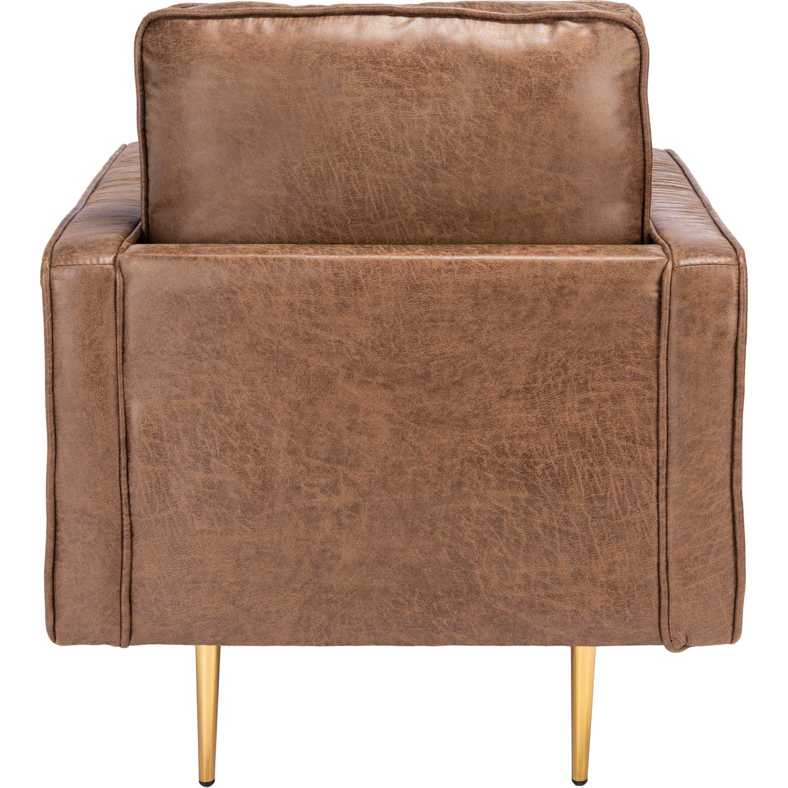 Palermo Accent Chair Brown/Gold