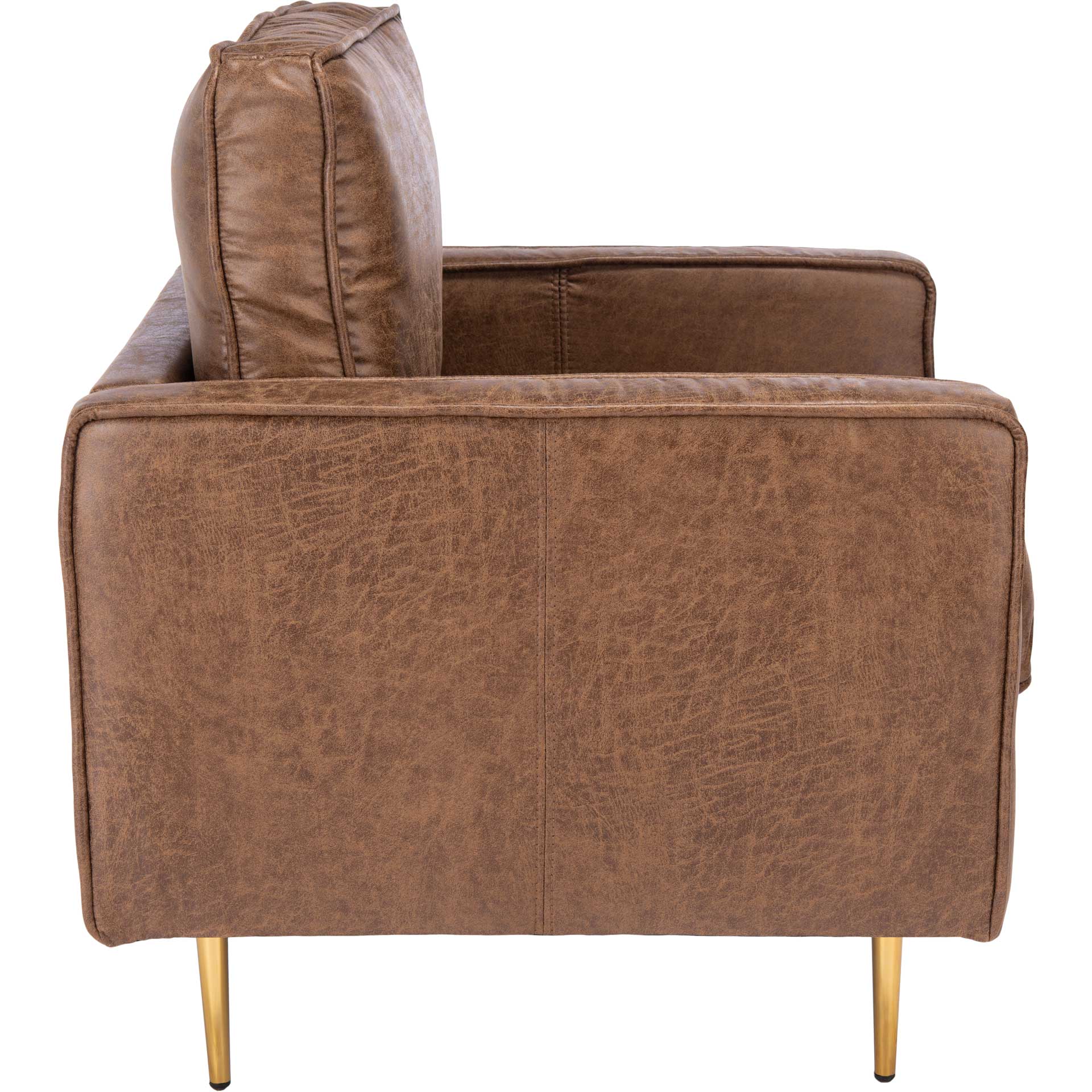 Palermo Accent Chair Brown/Gold