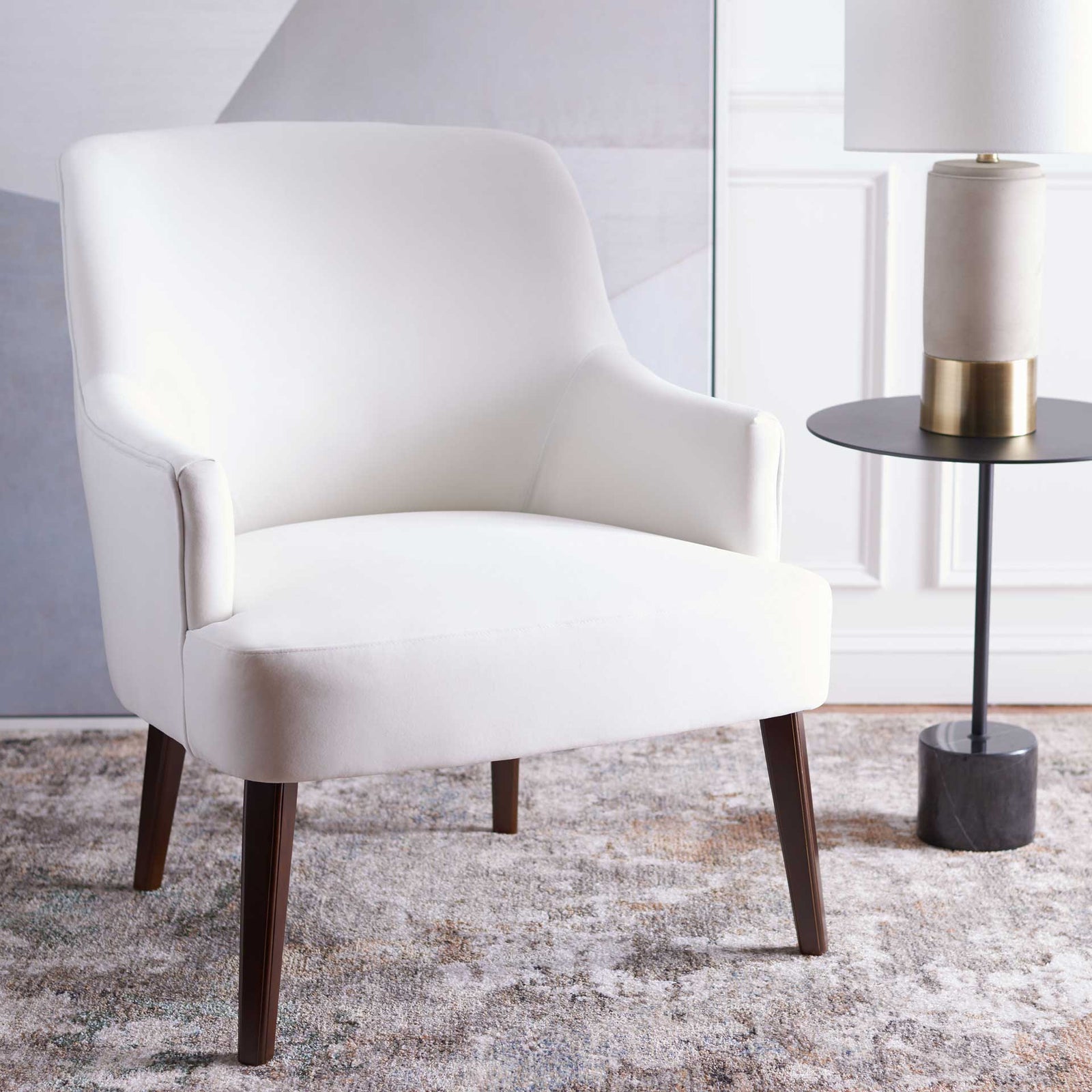 Brendon Accent Chair White