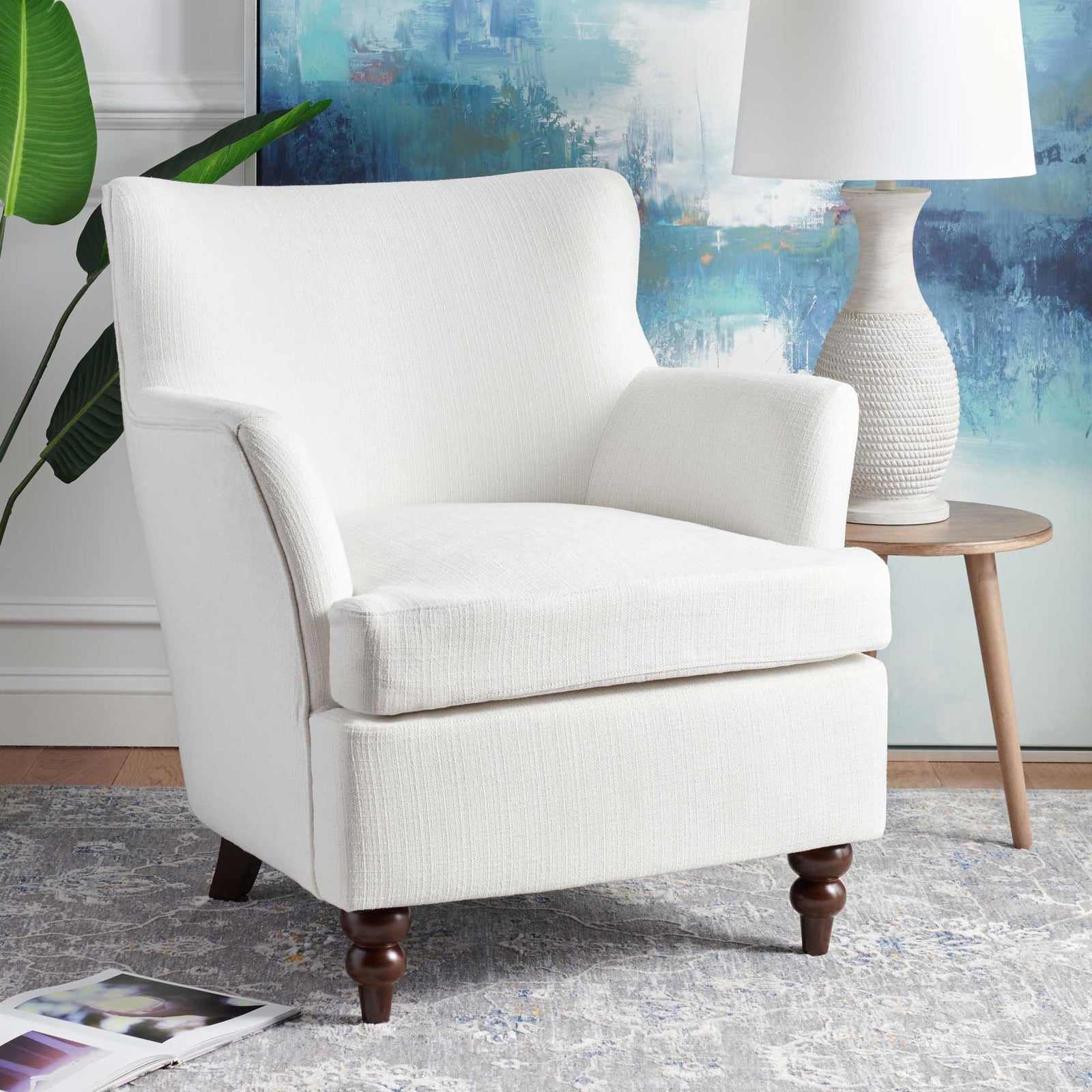 Leia Accent Chair White