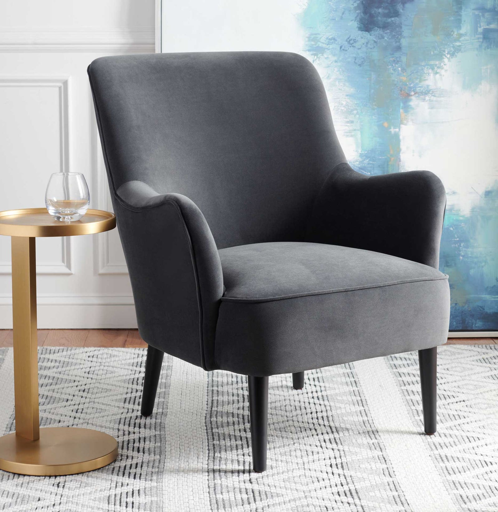 Arrow Accent Chair Black