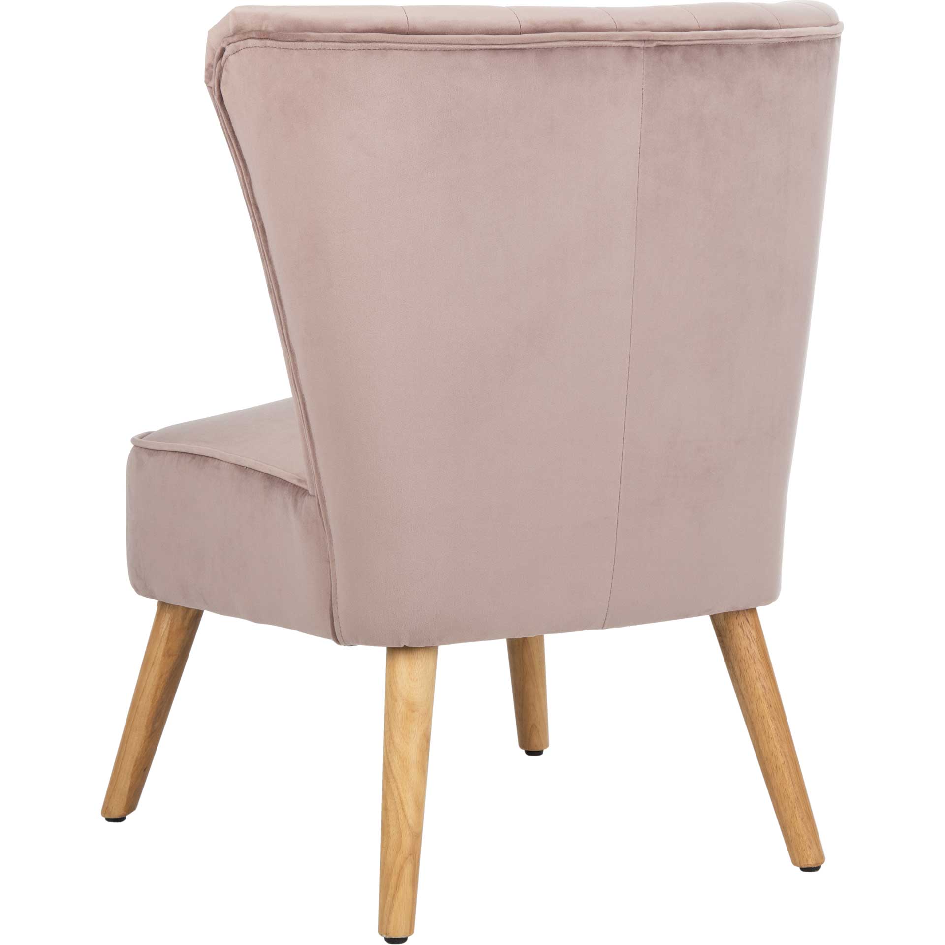 Juliet Mid Century Accent Chair Mauve/Natural