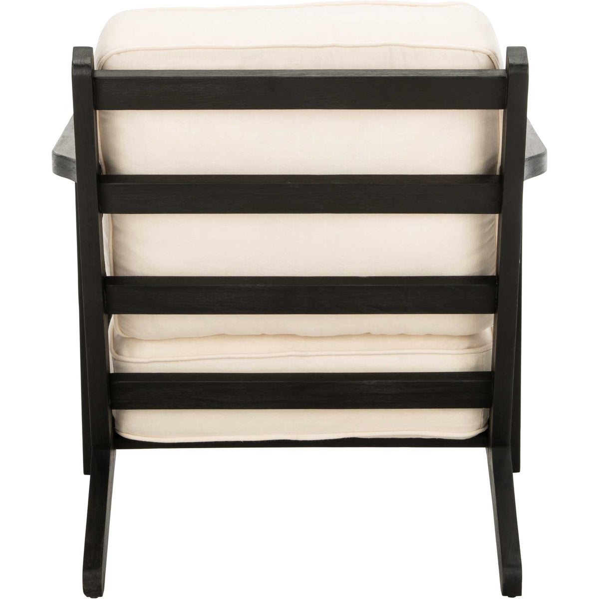 Nick Mid Century Accent Chair Bone White/Black