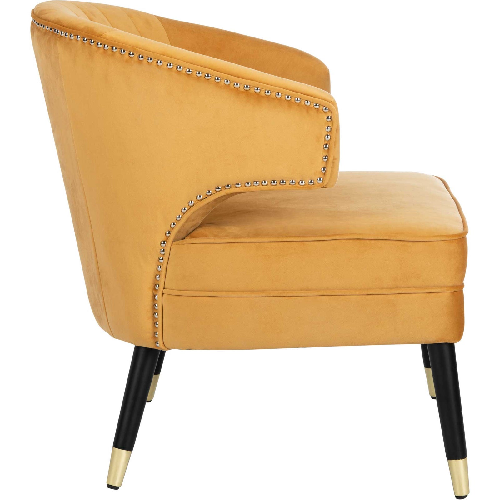 Stitch Wingback Accent Chair Marigold/Black