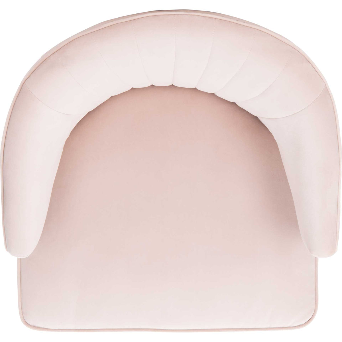 Stitch Wingback Accent Chair Pale Pink/Black