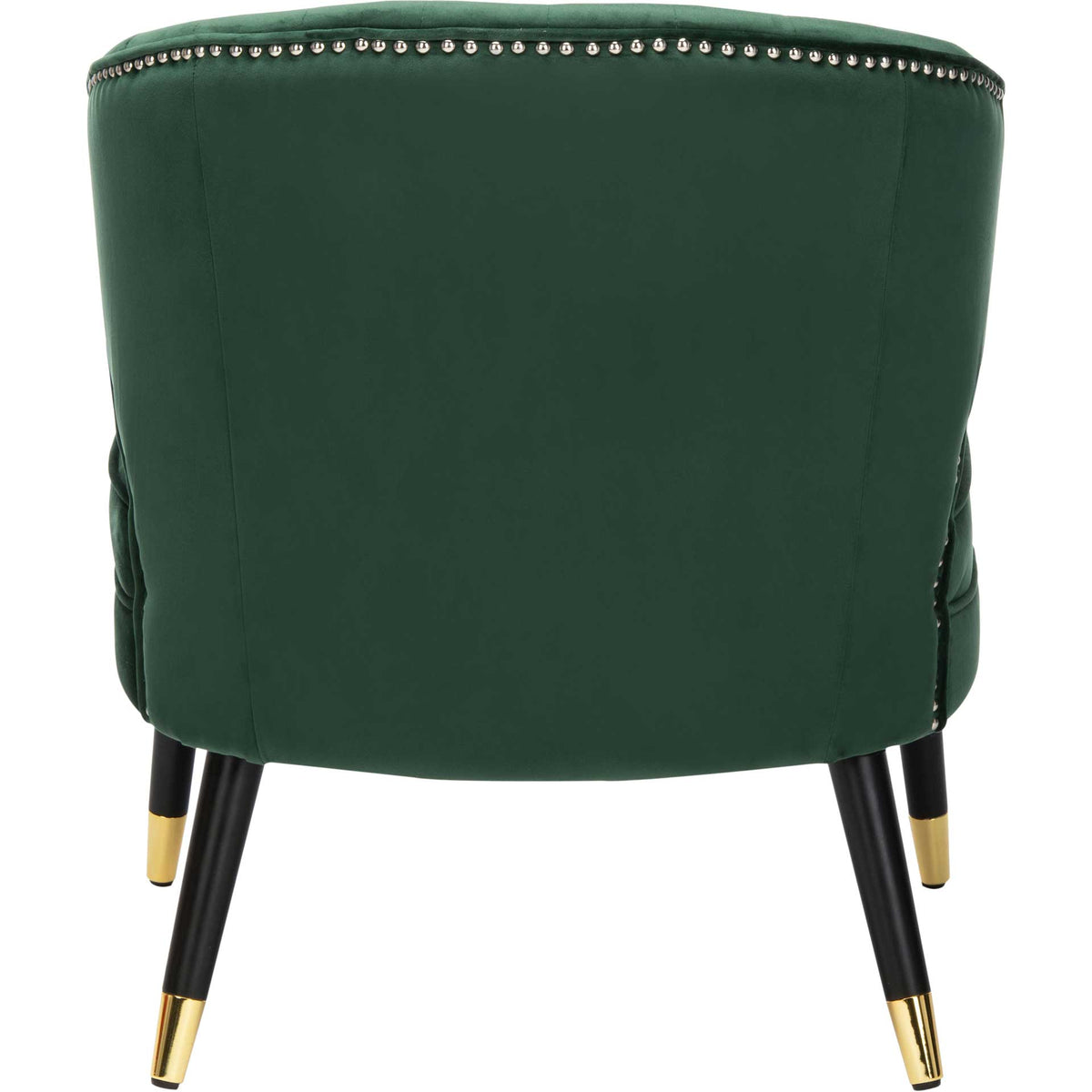 Stitch Wingback Accent Chair Forest Green/Black