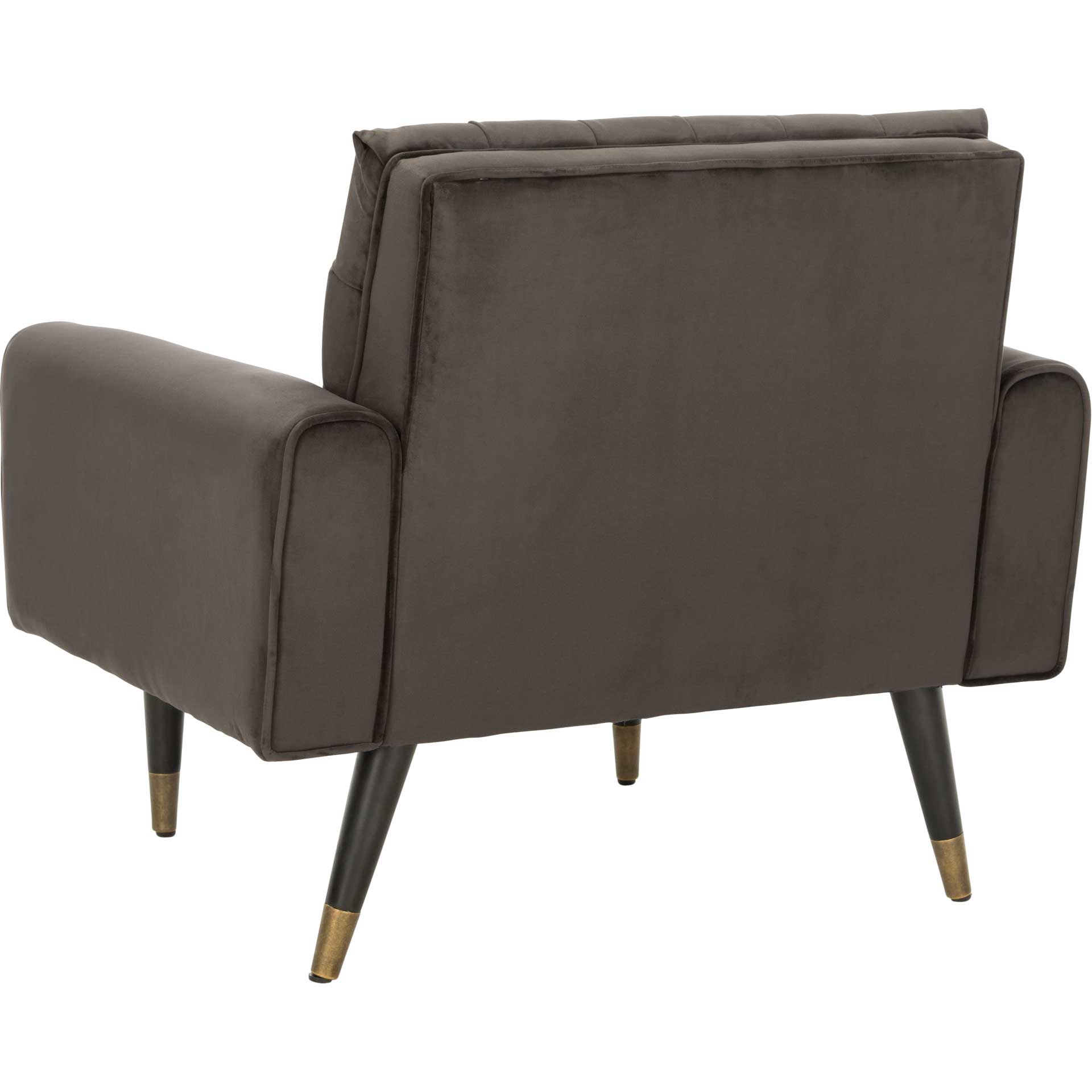 Amble Tufted Accent Chair Shale/Black/Brass