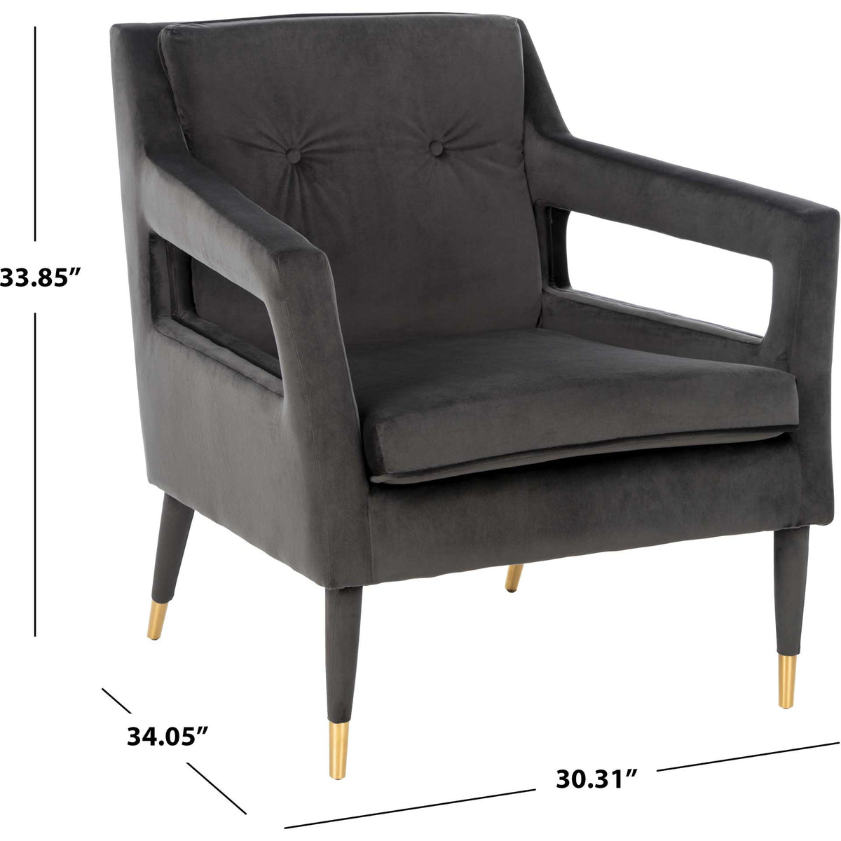 Malloy Tufted Accent Chair Shale